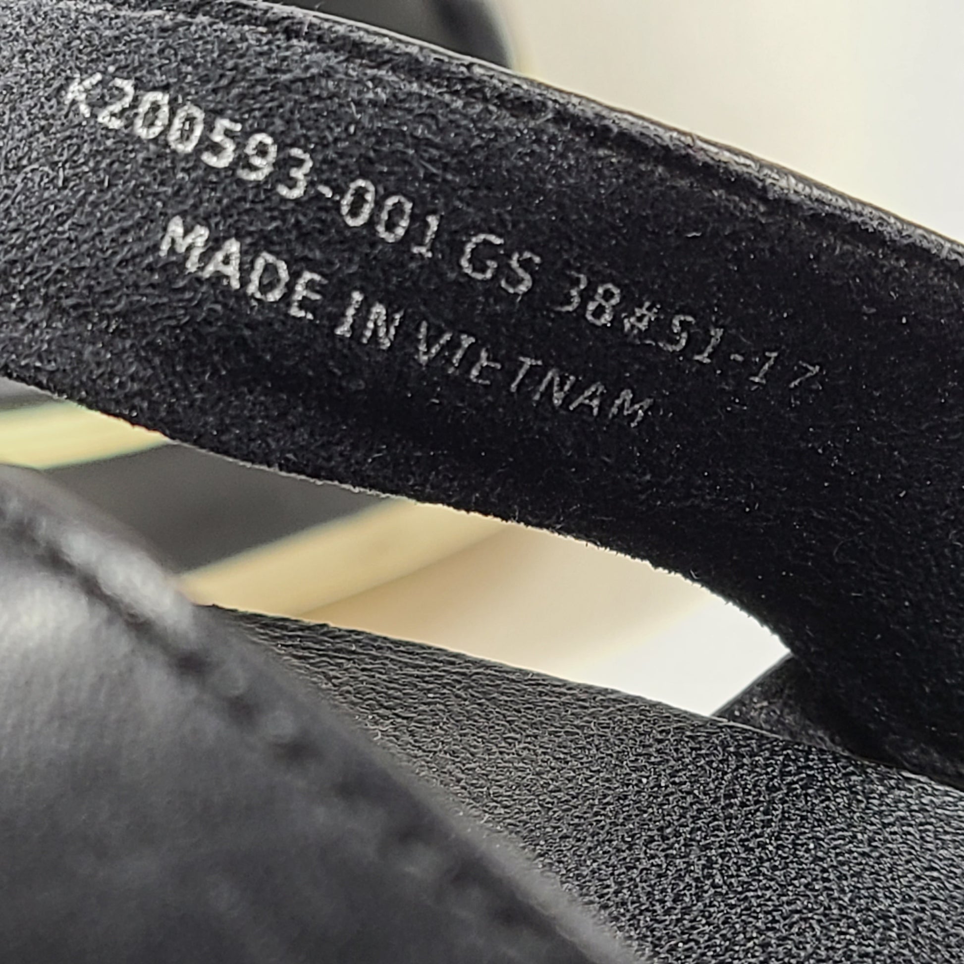 A pair of black Camper women's slingback platform sandals in size 38.
