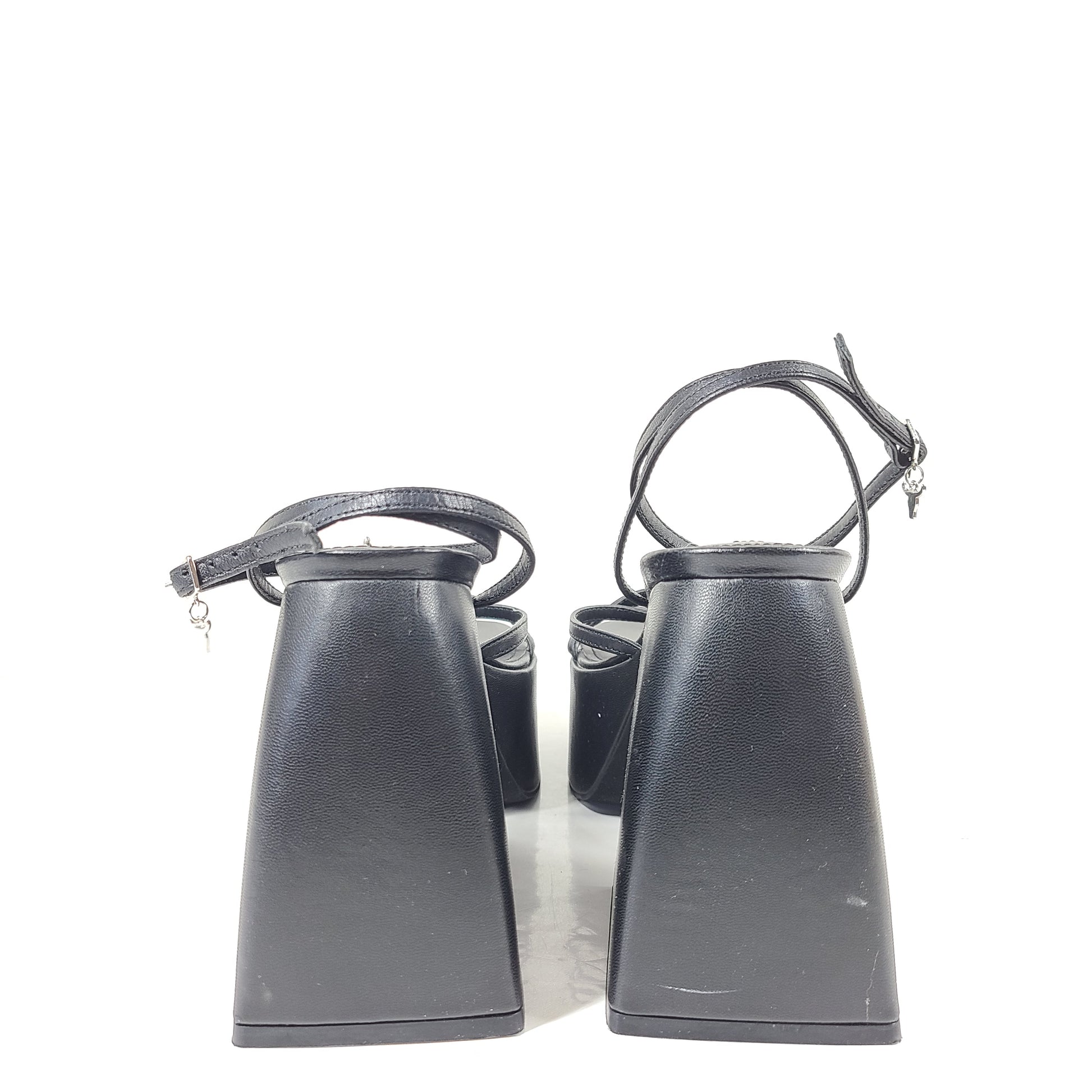Stylish black platform sandals by Windsor Smith