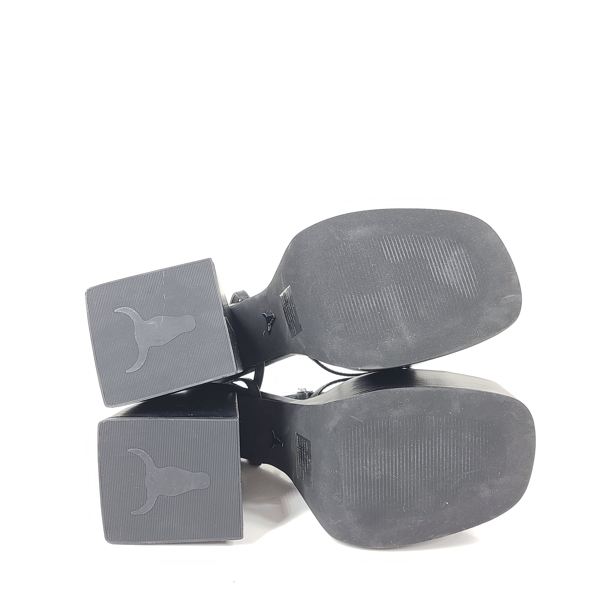 Stylish black platform sandals by Windsor Smith