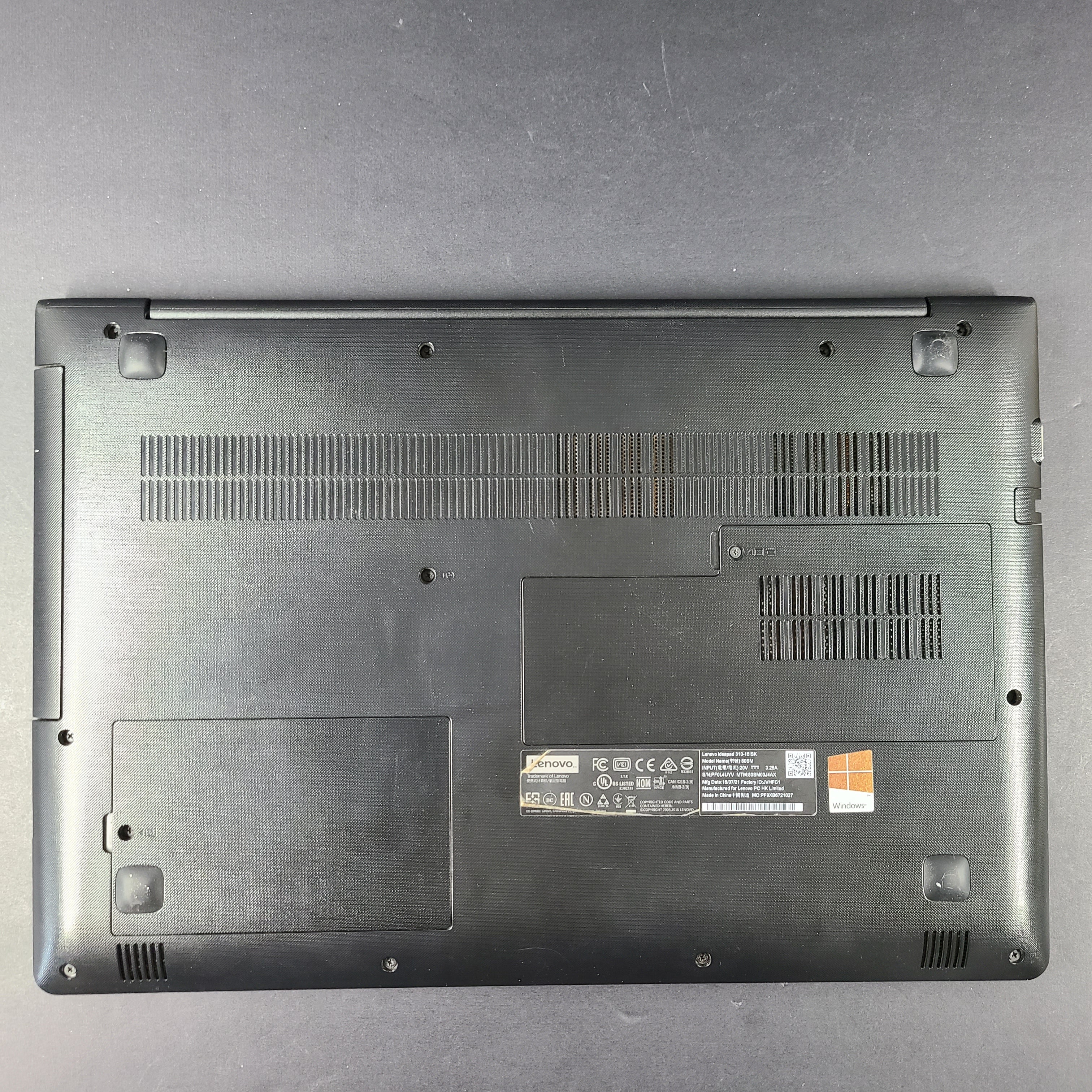 A pre-owned Lenovo Ideapad 310-15ISK 80SM laptop with Intel i5 processor and 8GB RAM.
