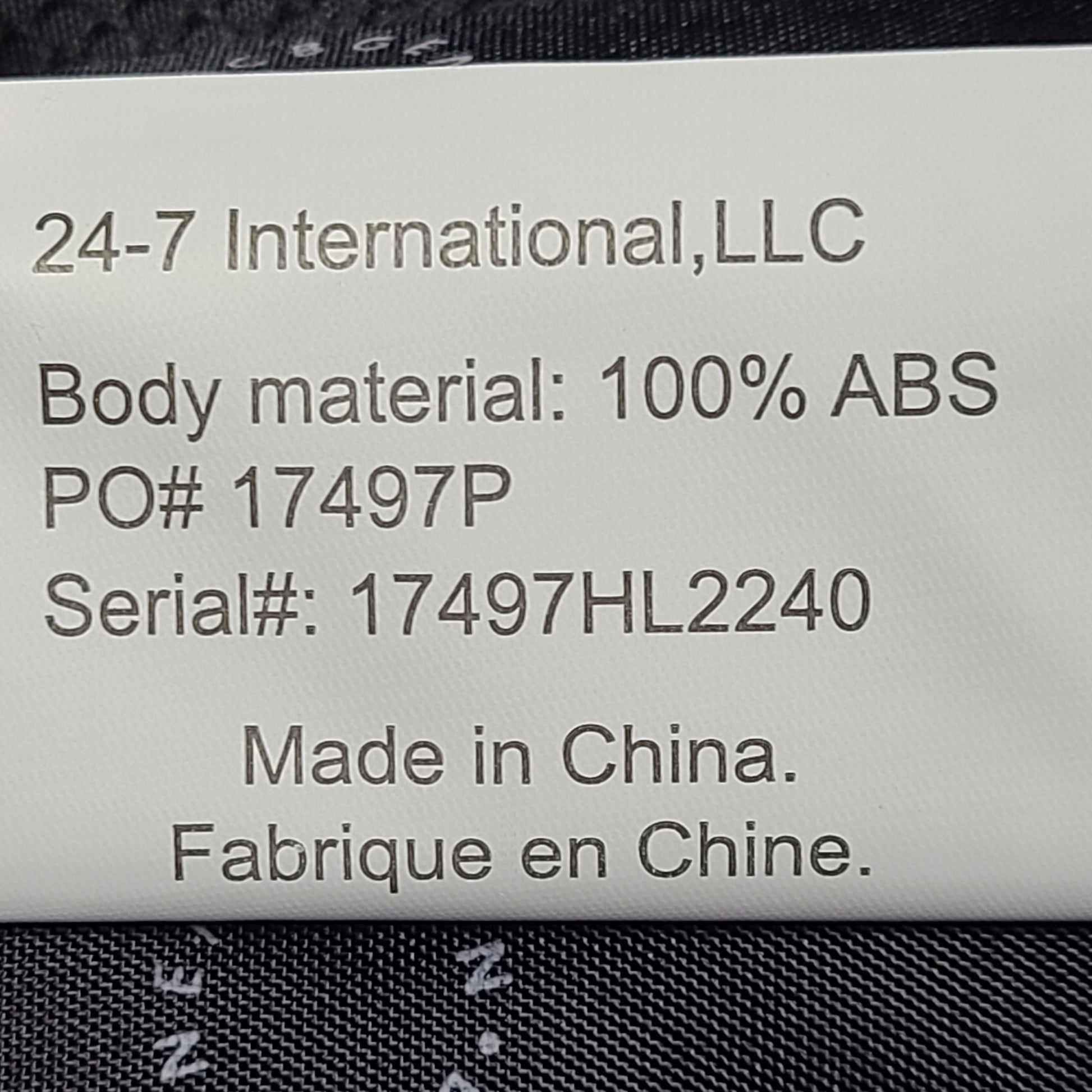 A stylish gold BCBGeneration suitcase made of 100% ABS material.