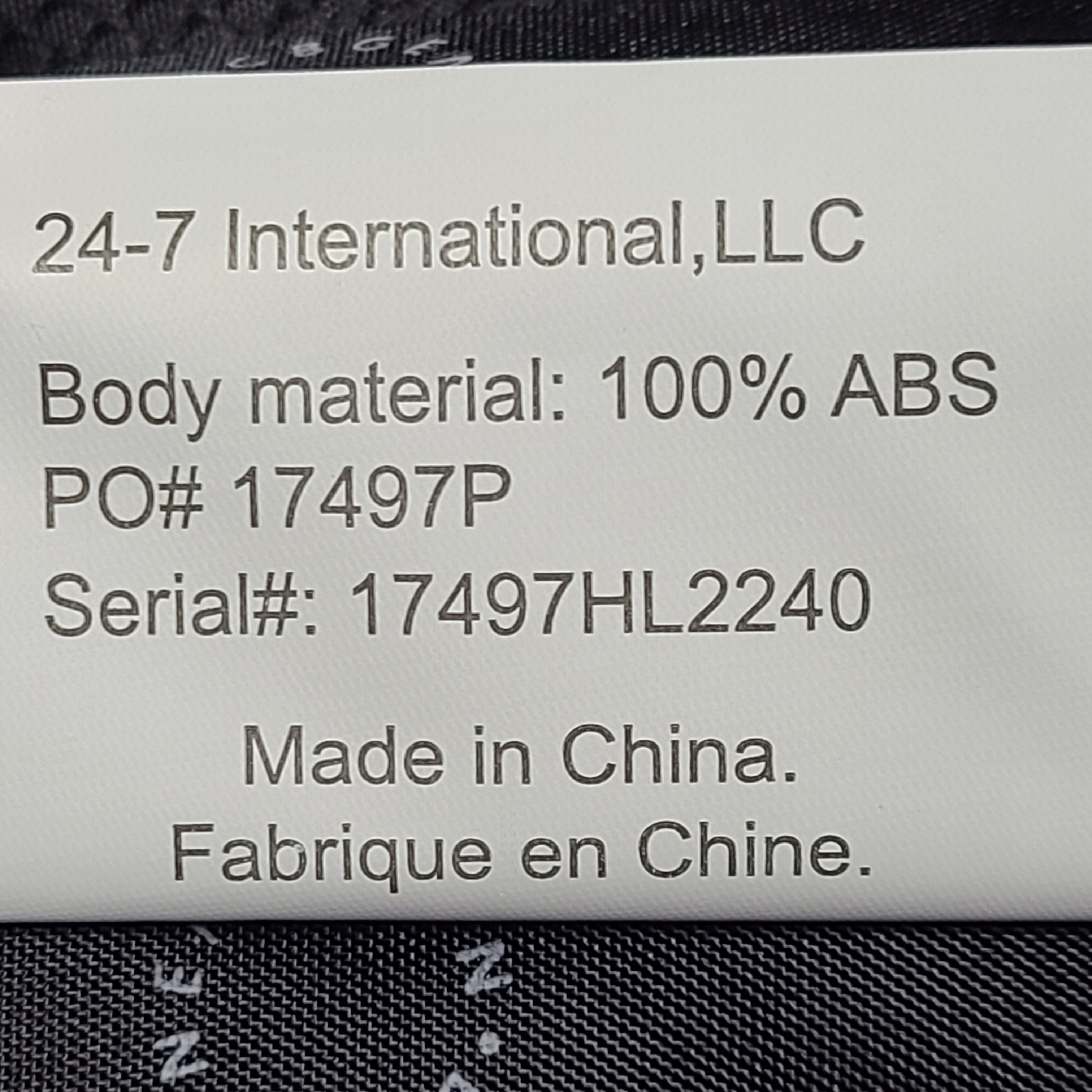 A stylish gold BCBGeneration suitcase made of 100% ABS material.