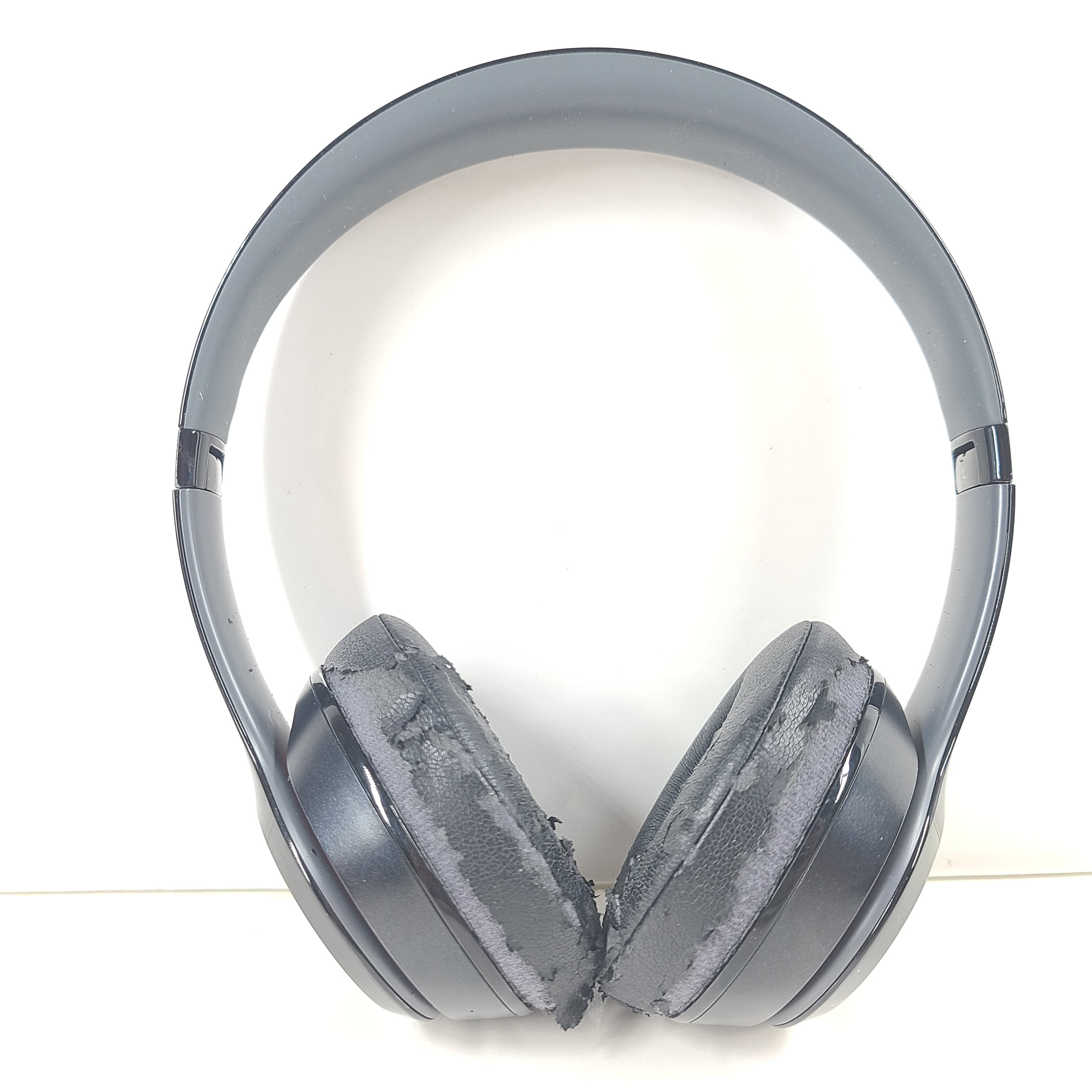 A pair of black Beats Solo2 Wired On-Ear Headphones