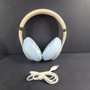 Premium Beats Studio 3 Wireless Over-Ear Headphones in Light Blue with Gold Accents