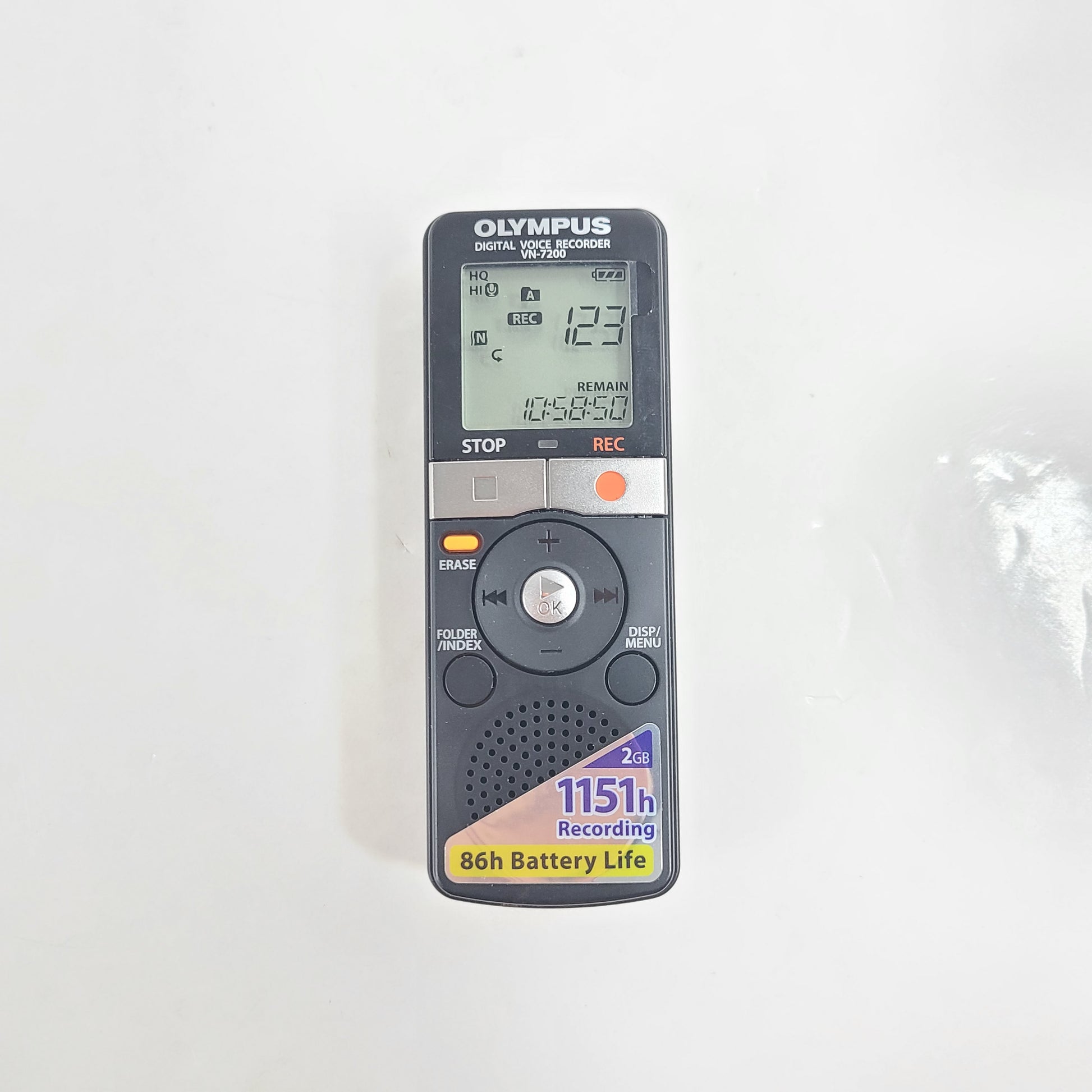 A compact and efficient digital voice recorder with 2GB storage