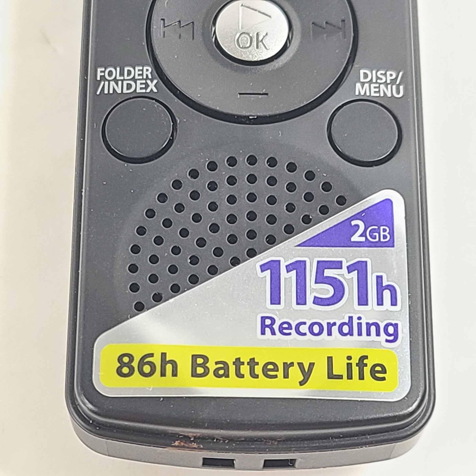 A compact and efficient digital voice recorder with 2GB storage