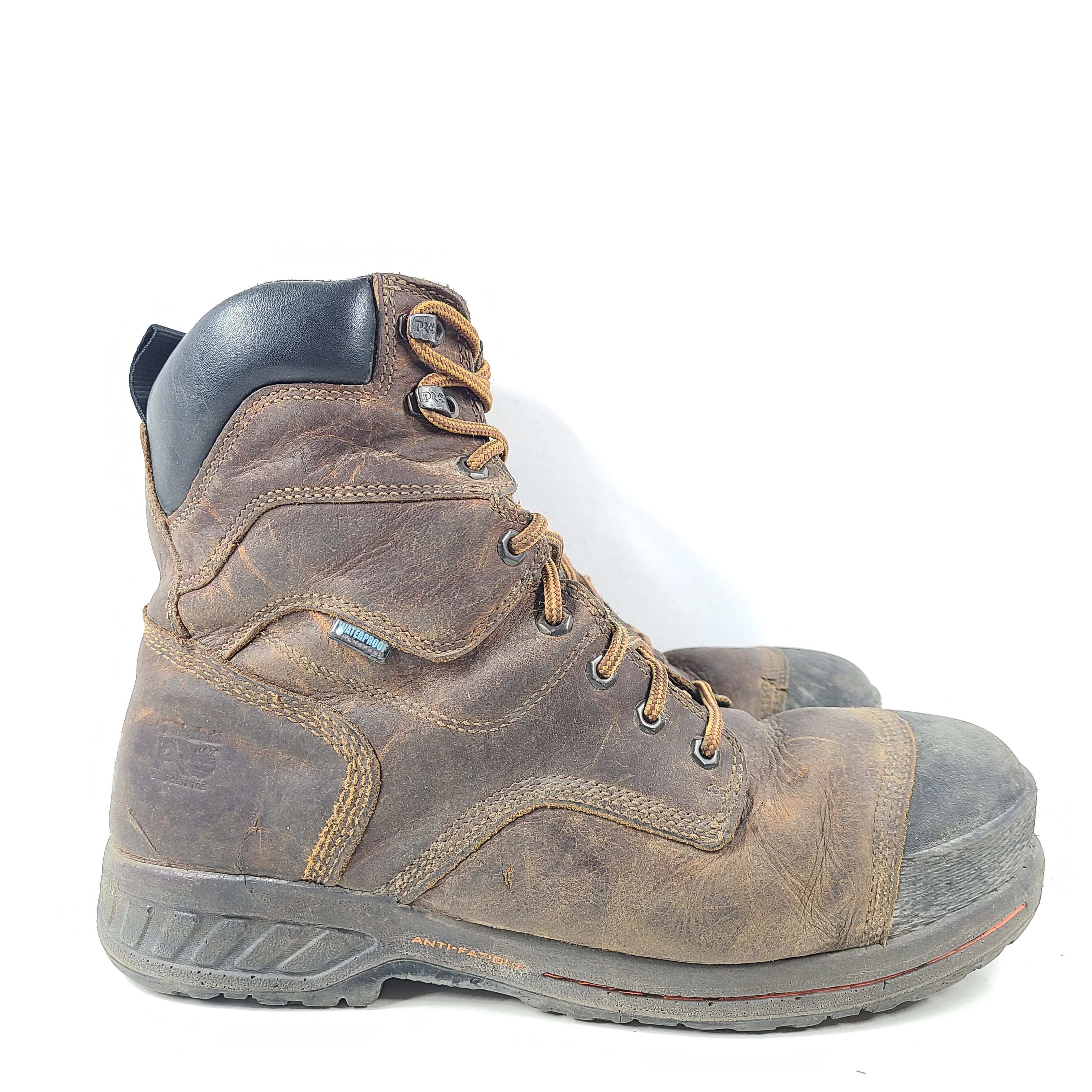 A pair of pre-owned Timberland PRO Men's Work Boots in size 13W.