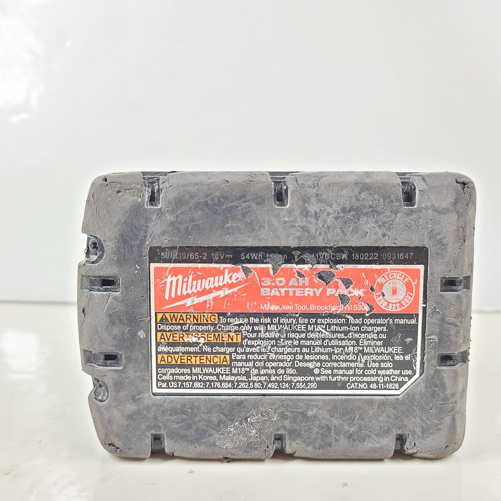 A reliable and powerful Milwaukee M18 3.0Ah RedLithium XC Battery Pack