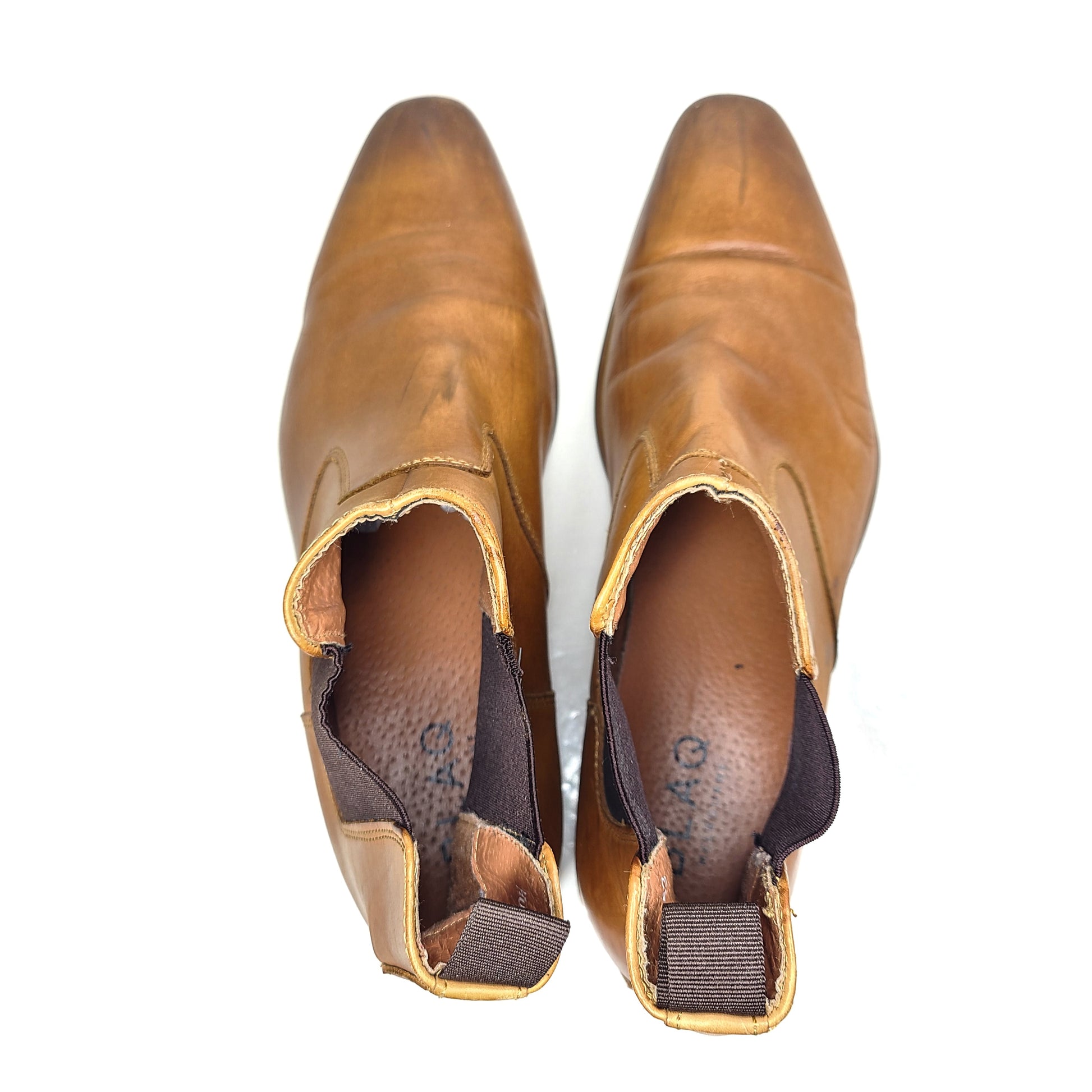 A pair of Blaq Melbourne Leather Chelsea Boots in black