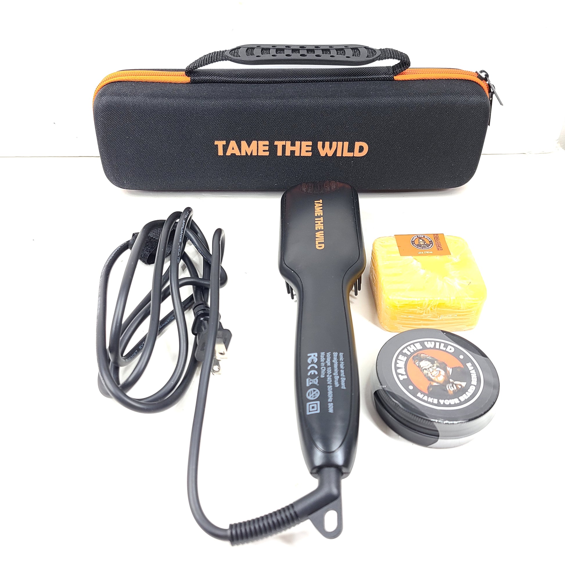 A premium beard grooming kit with balm and soap