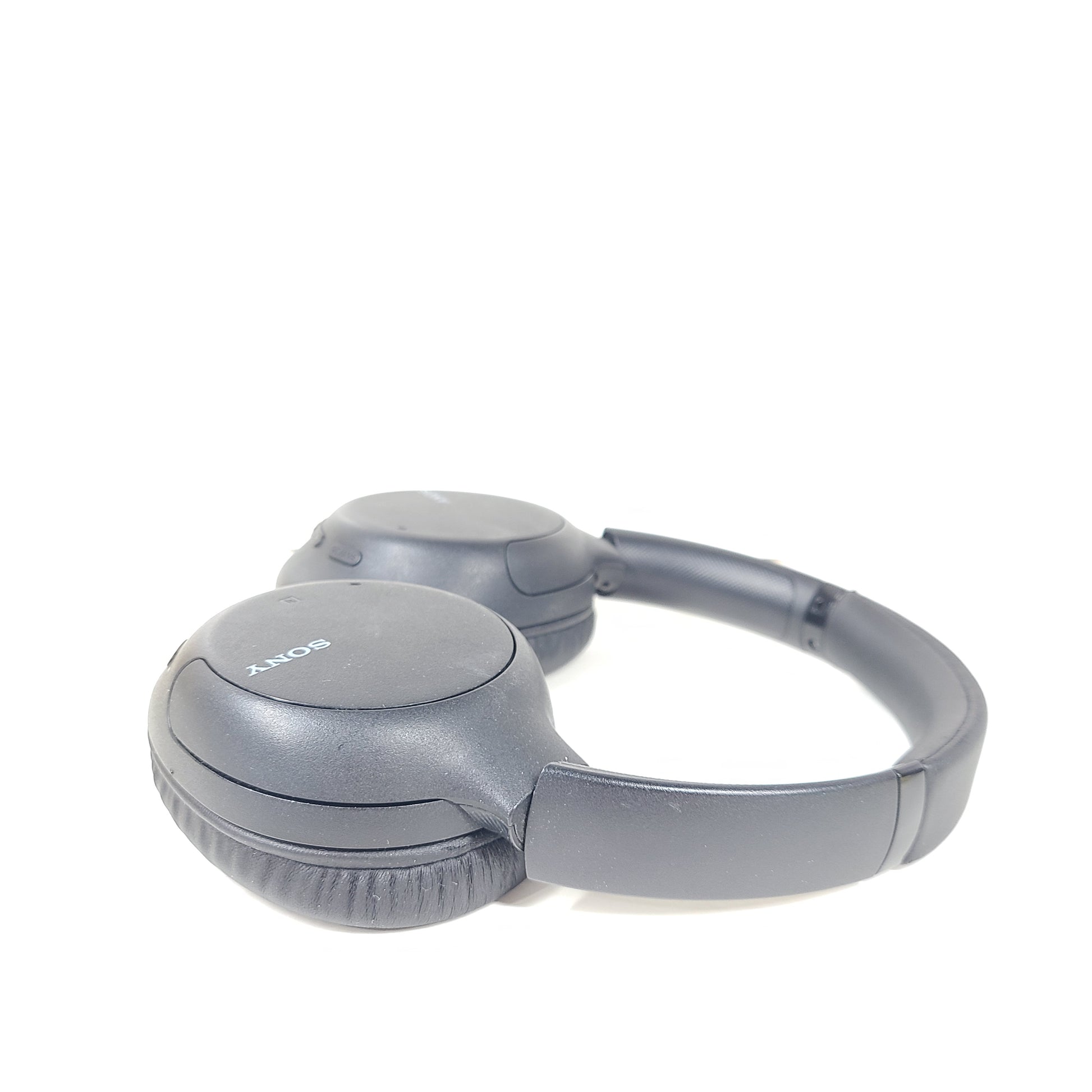 Over-ear Sony WH-CH710N wireless headphones in black with active noise cancellation and cushioned earcups.