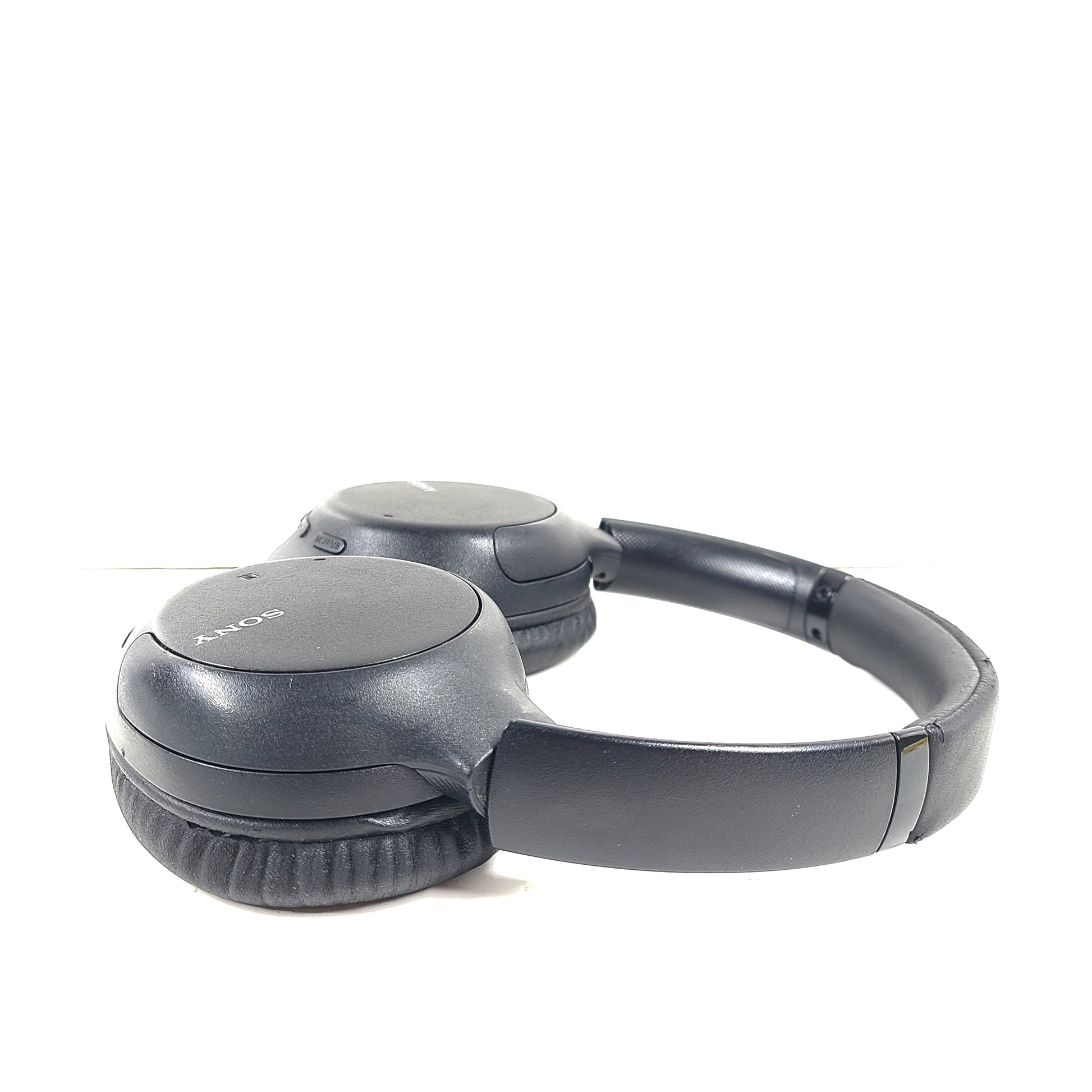 Black Sony WH-CH710N wireless over-ear headphones with active noise cancellation and USB-C charging.