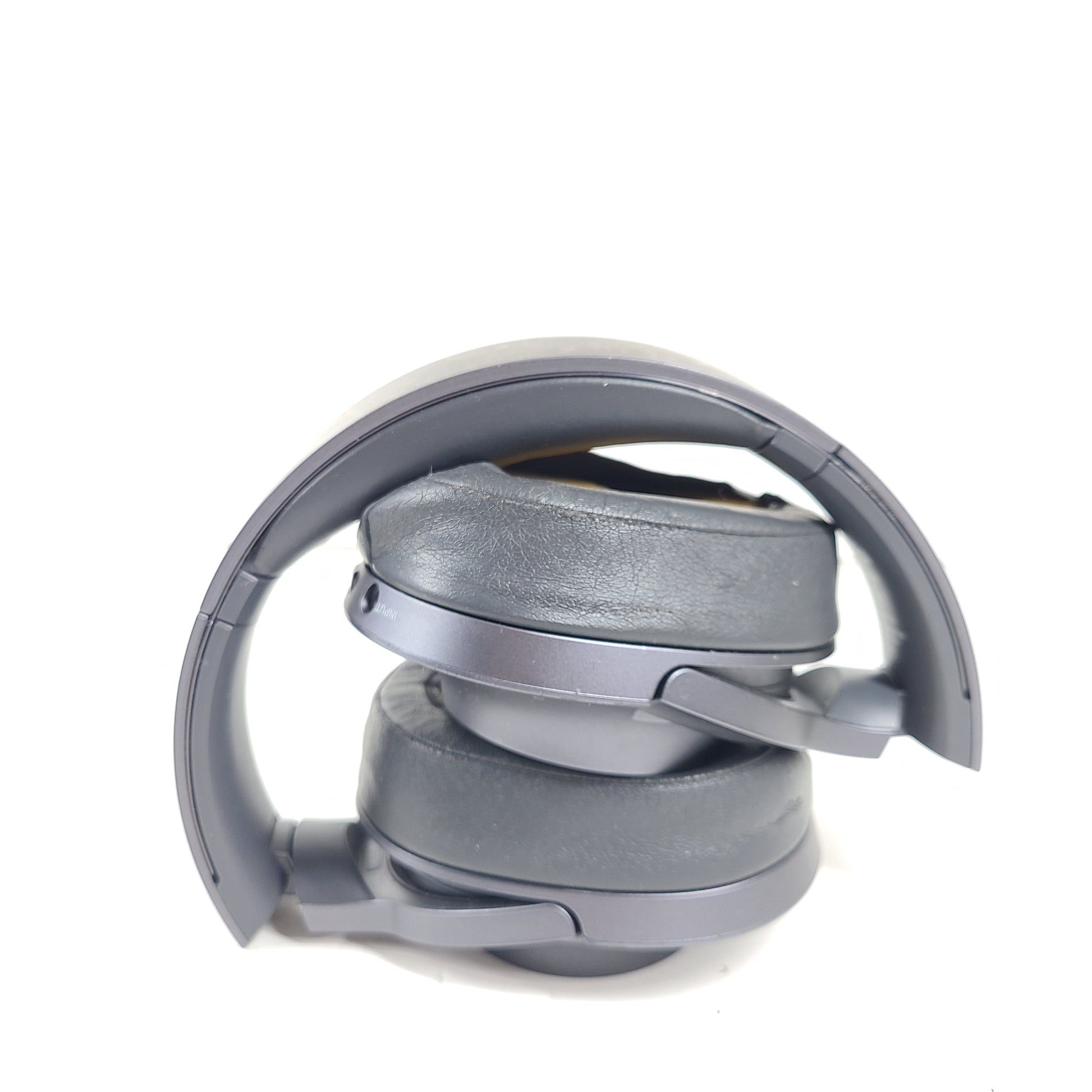 Over-ear Sony WH-H900N wireless headphones in gray with active noise cancellation and Bluetooth connectivity.