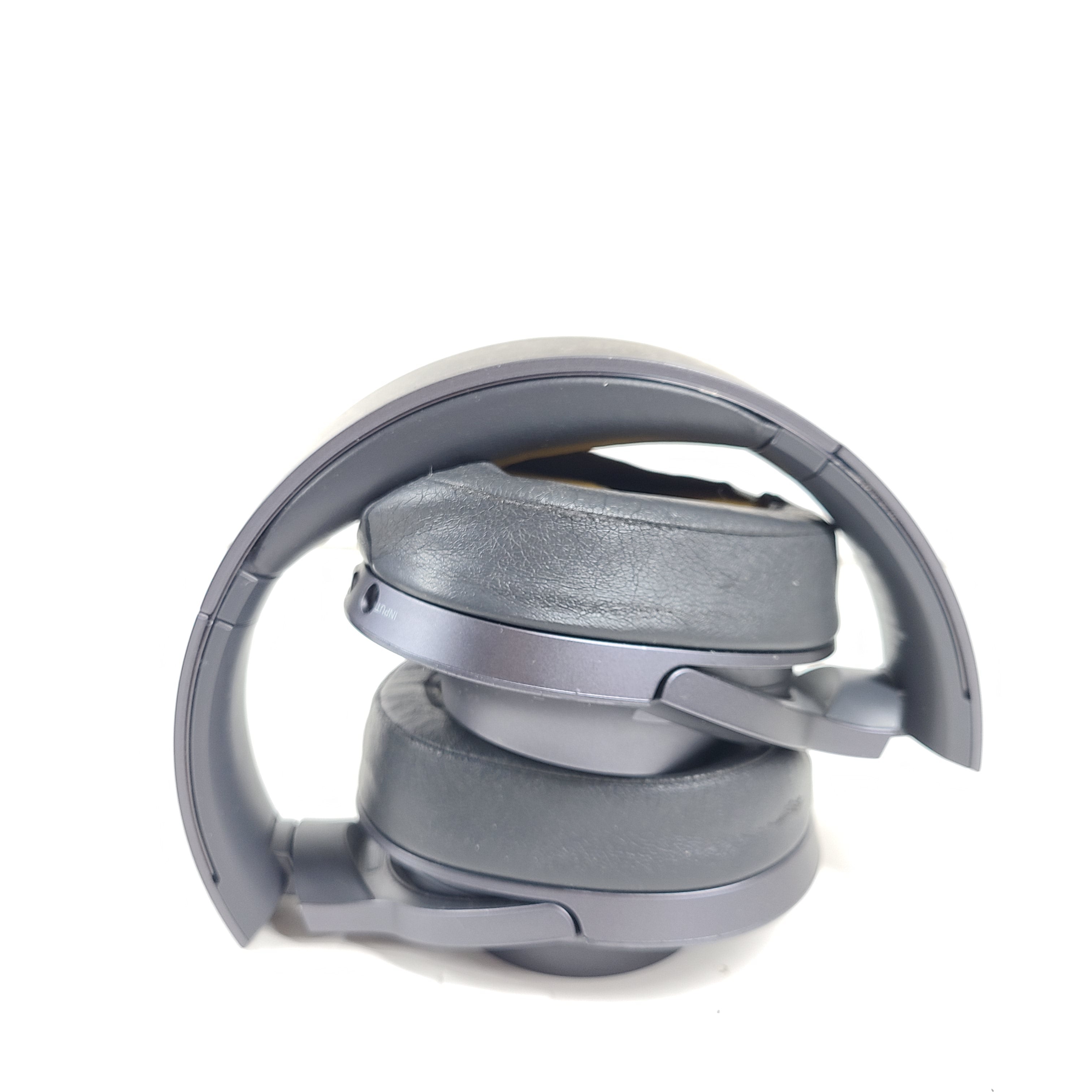 Over-ear Sony WH-H900N wireless headphones in gray with active noise cancellation and Bluetooth connectivity.