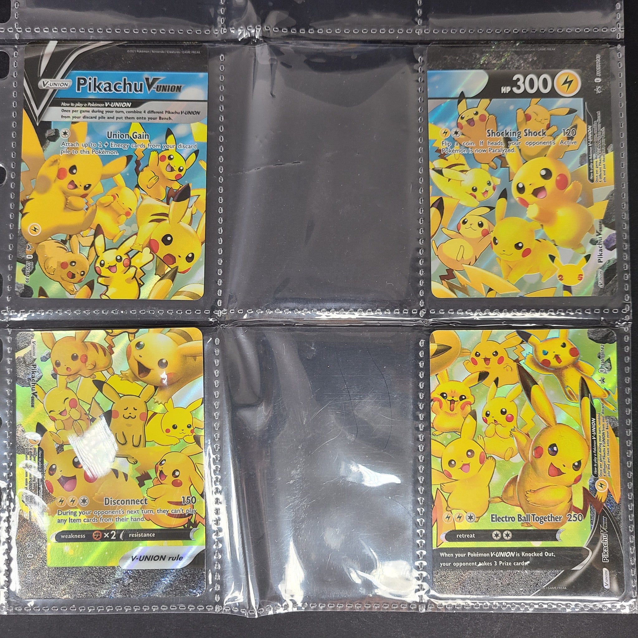 Pokémon Pikachu VUnion Full Set + Jumbo Cards | SWSH 139/140/141/142 |Near Mint