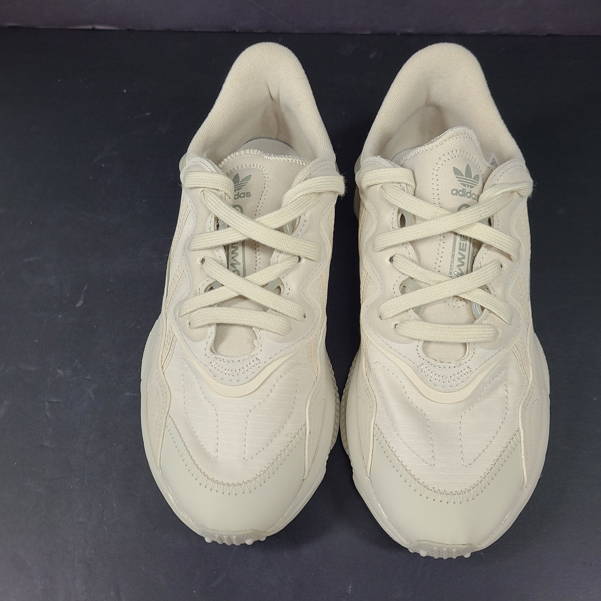 Adidas Originals Ozweego Adiprene sneaker in beige, US size 6.5, model GW8059.