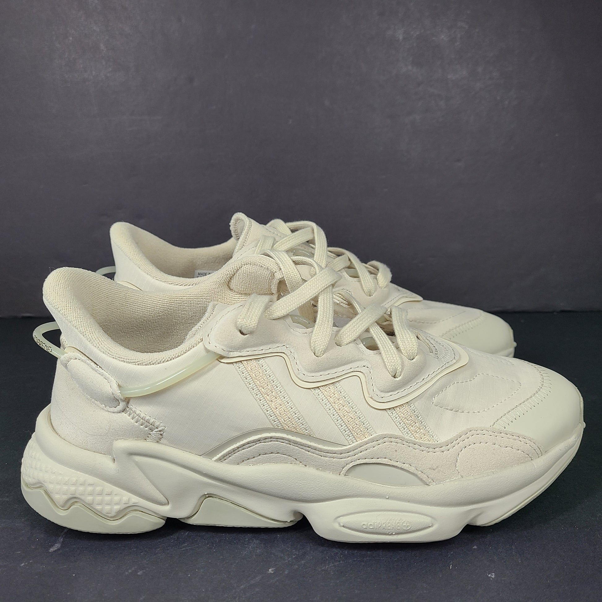 Adidas Originals Ozweego Adiprene sneaker in beige, US size 6.5, model GW8059.