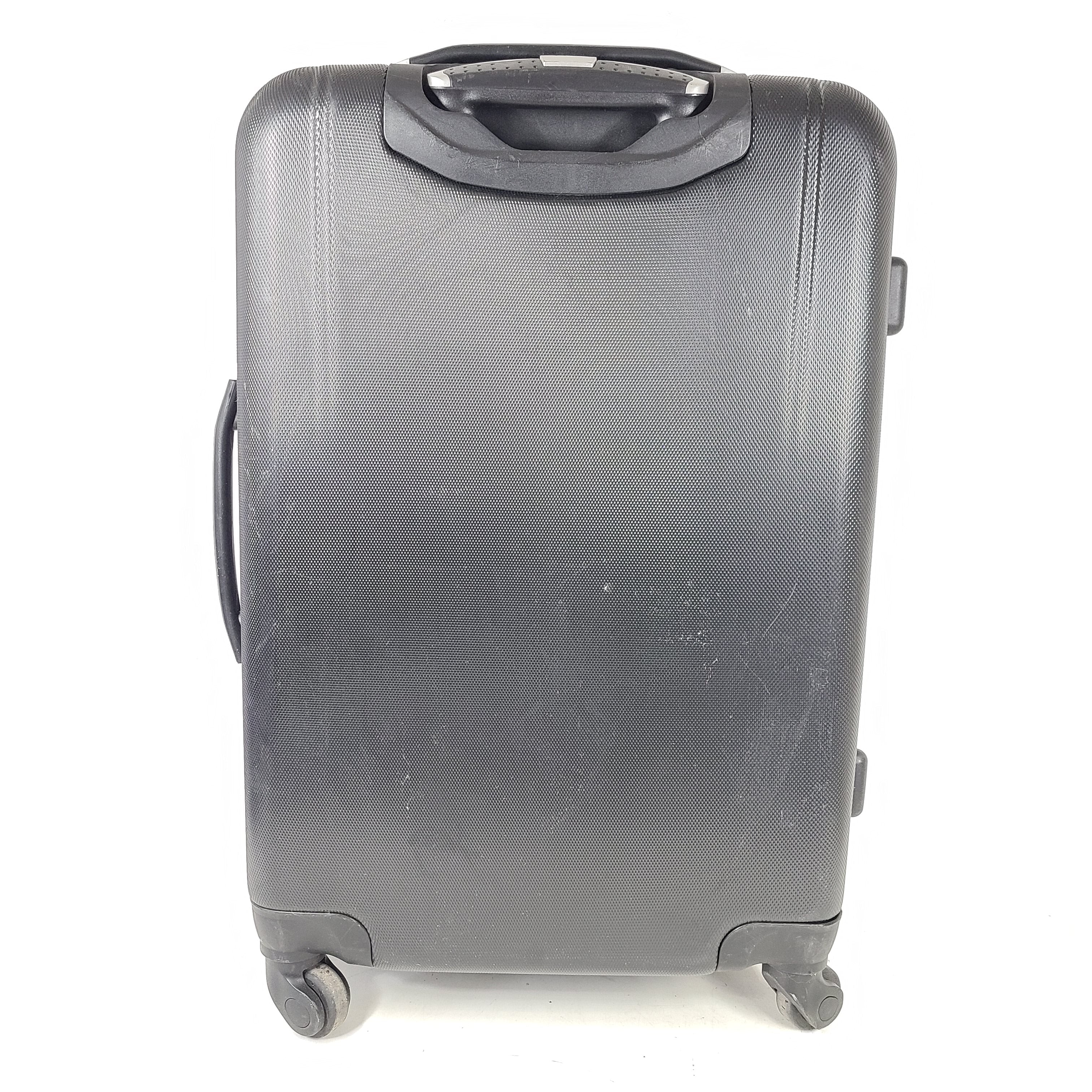 Black Samsonite suitcase model 5000230 with light scuff marks and a clean interior.