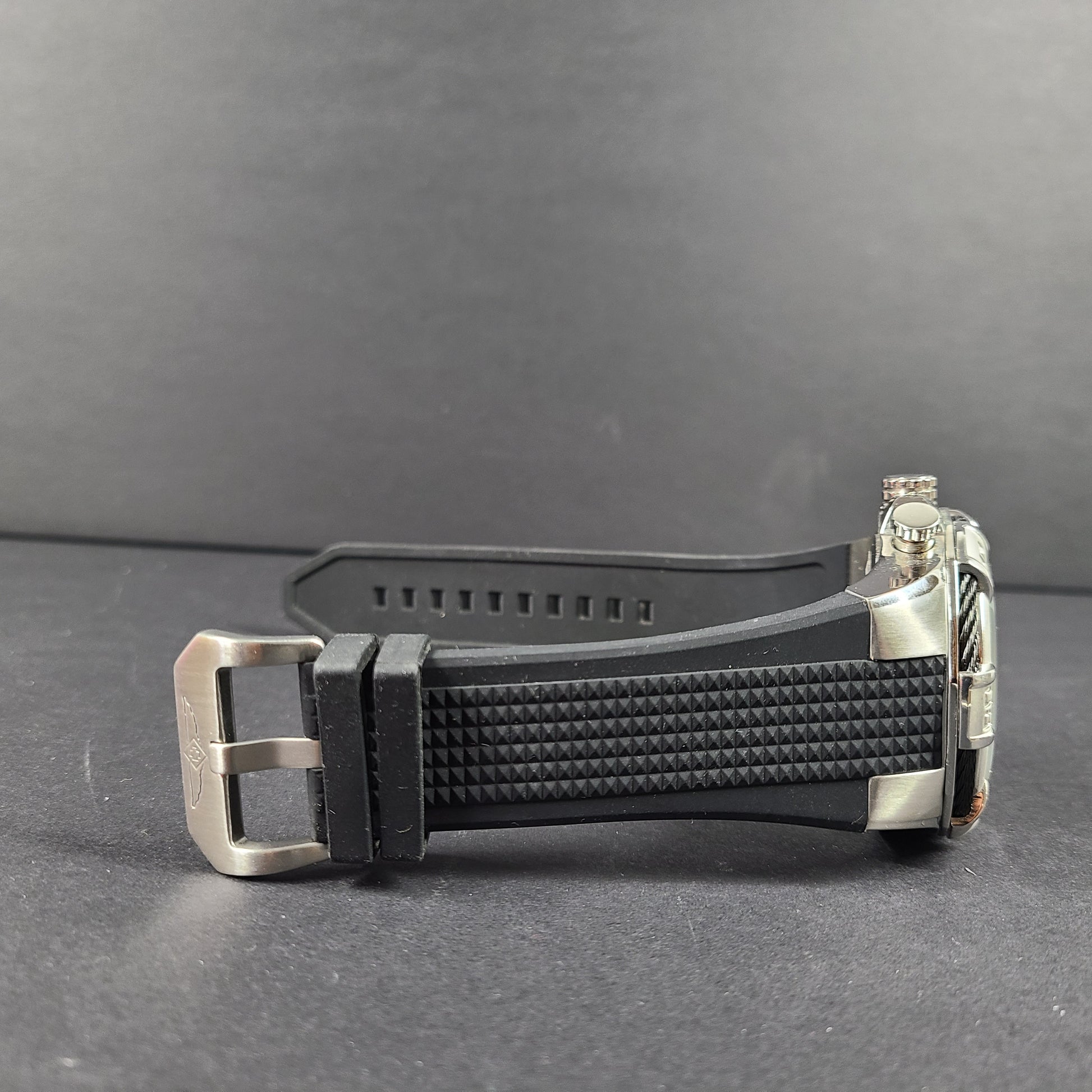Invicta Bolt chronograph in stainless steel with silver and black tones.