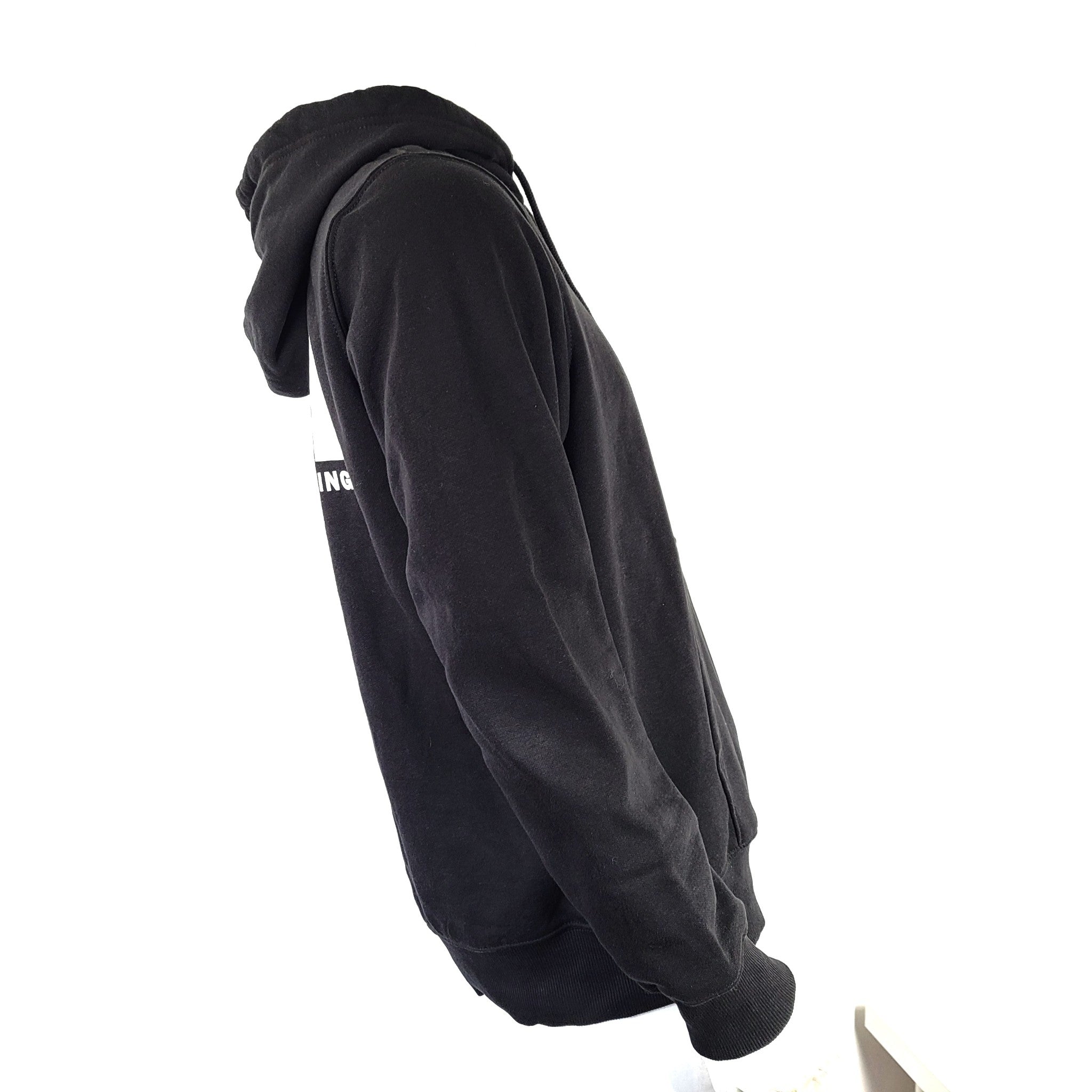 The North Face Men's Throwback Pullover Logo Print Hoodie Black Sz M