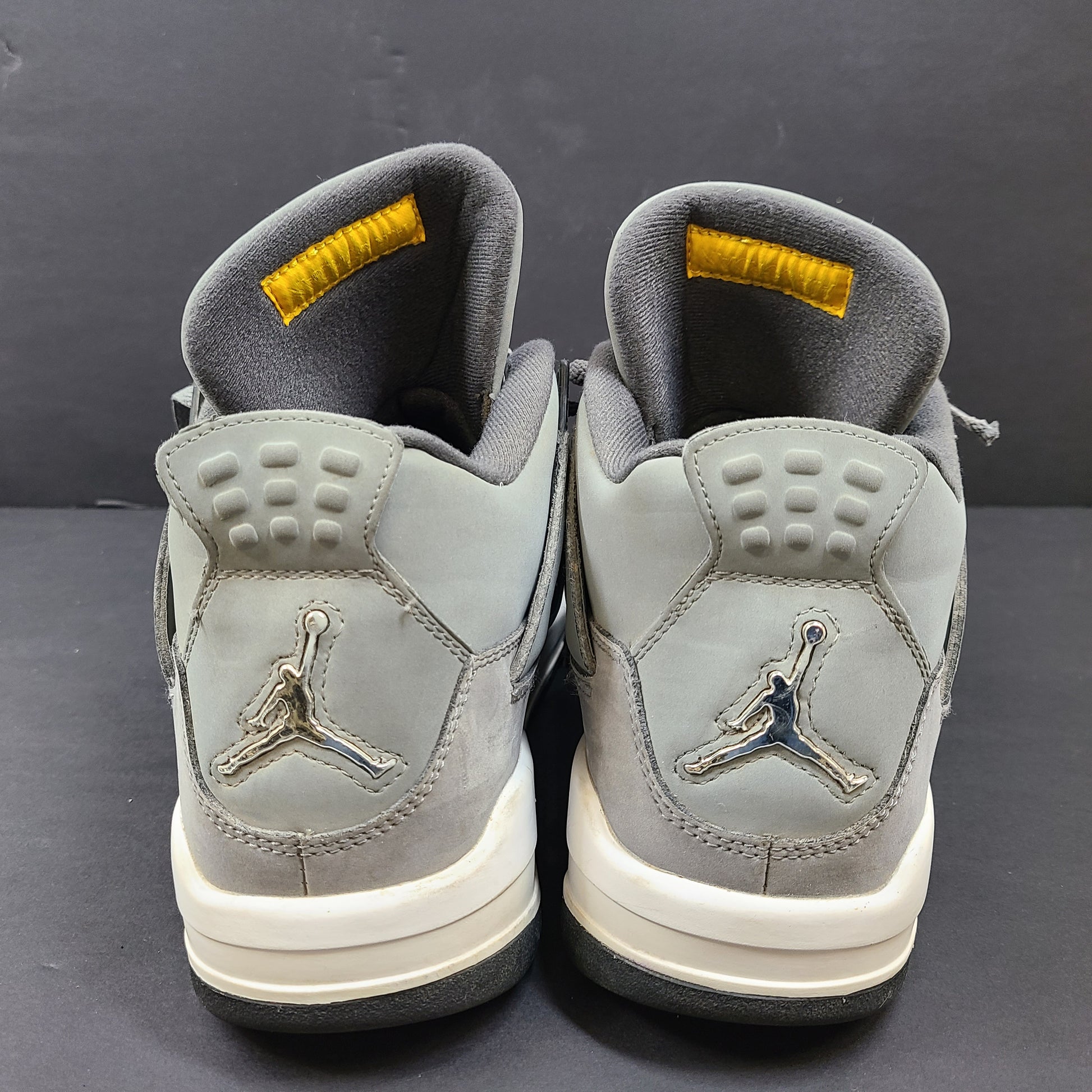 Nike Air Jordan 4 Retro Cool Grey sneakers in US size 12 with grey upper and signature midsole.