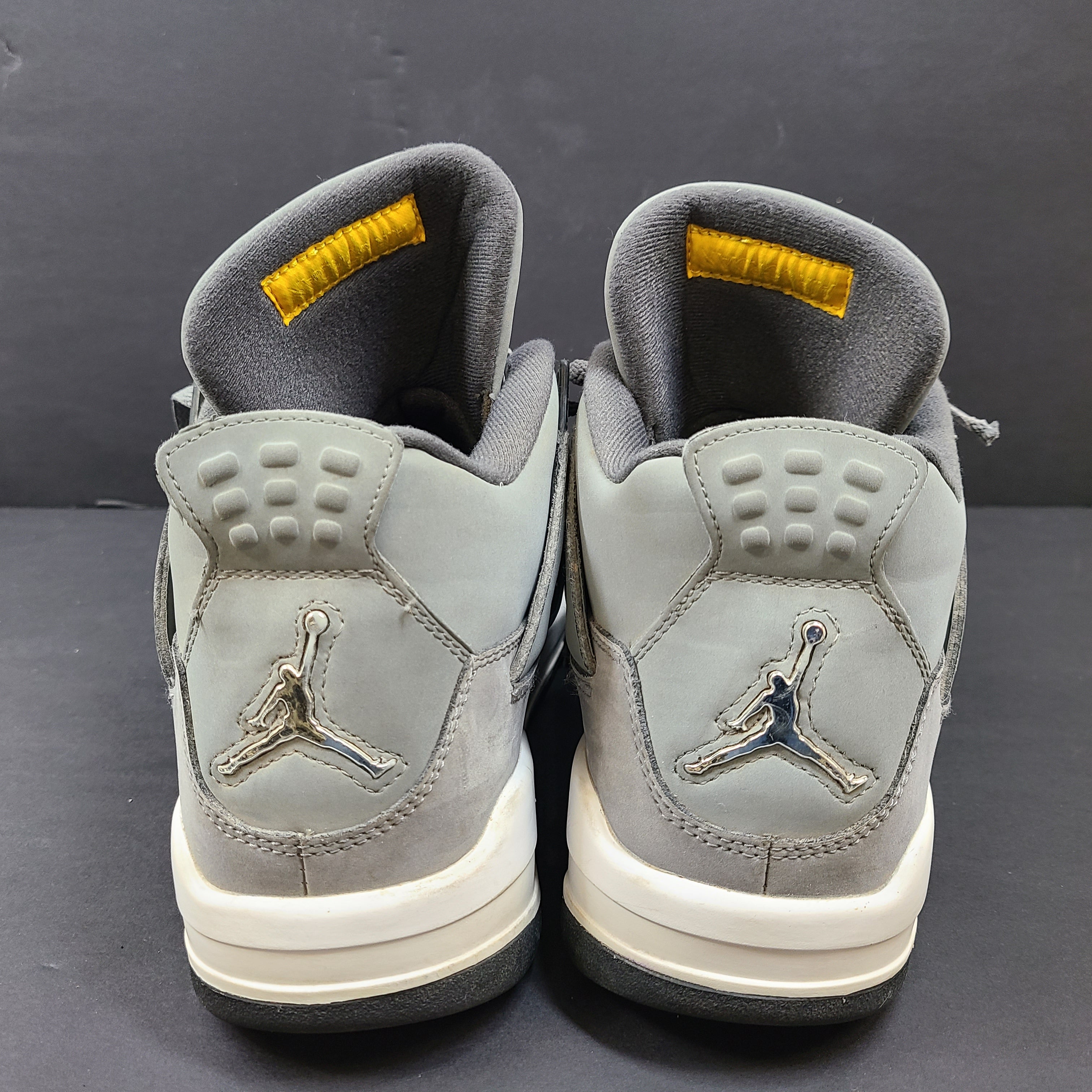 Nike Air Jordan 4 Retro Cool Grey sneakers in US size 12 with grey upper and signature midsole.
