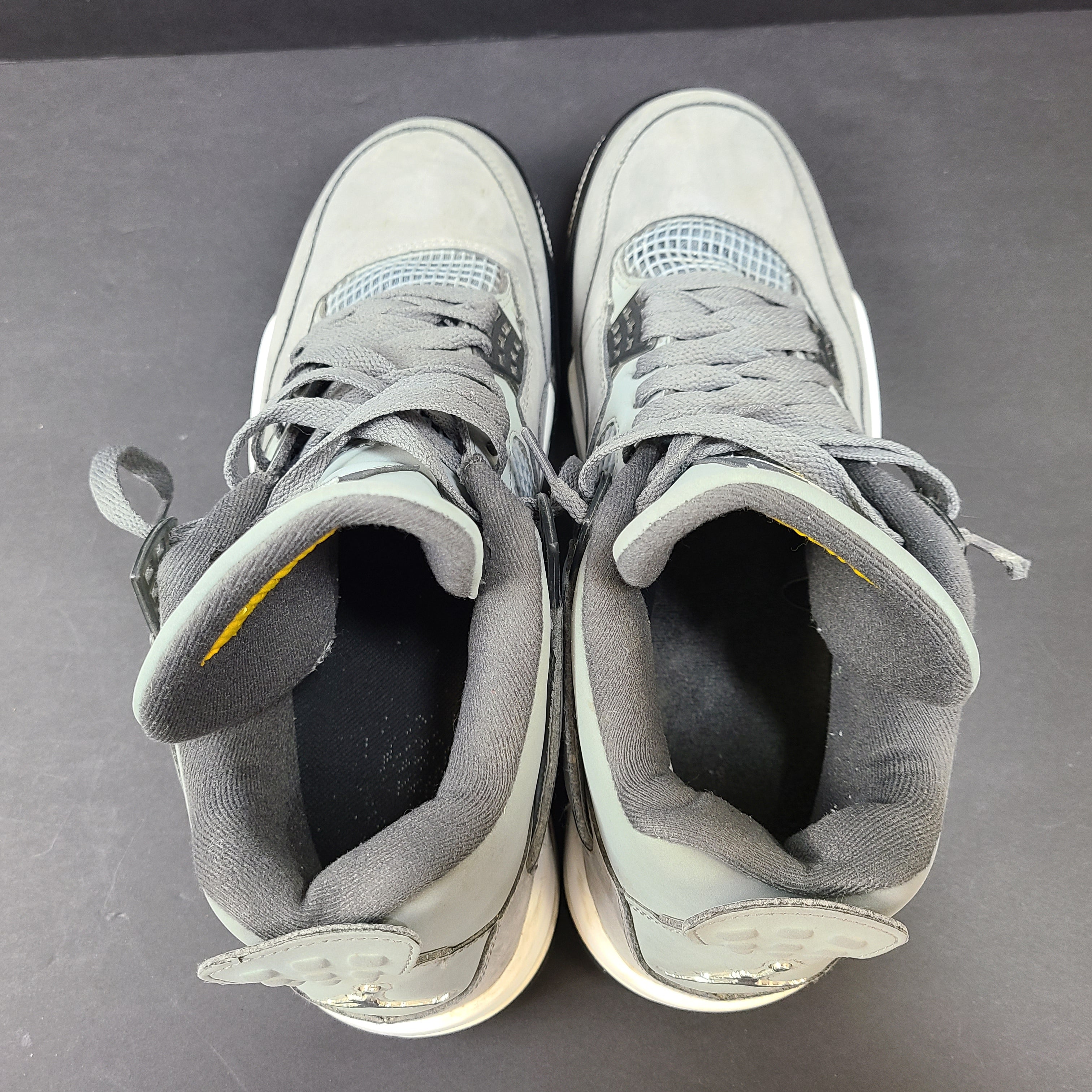 Nike Air Jordan 4 Retro Cool Grey sneakers in US size 12 with grey upper and signature midsole.