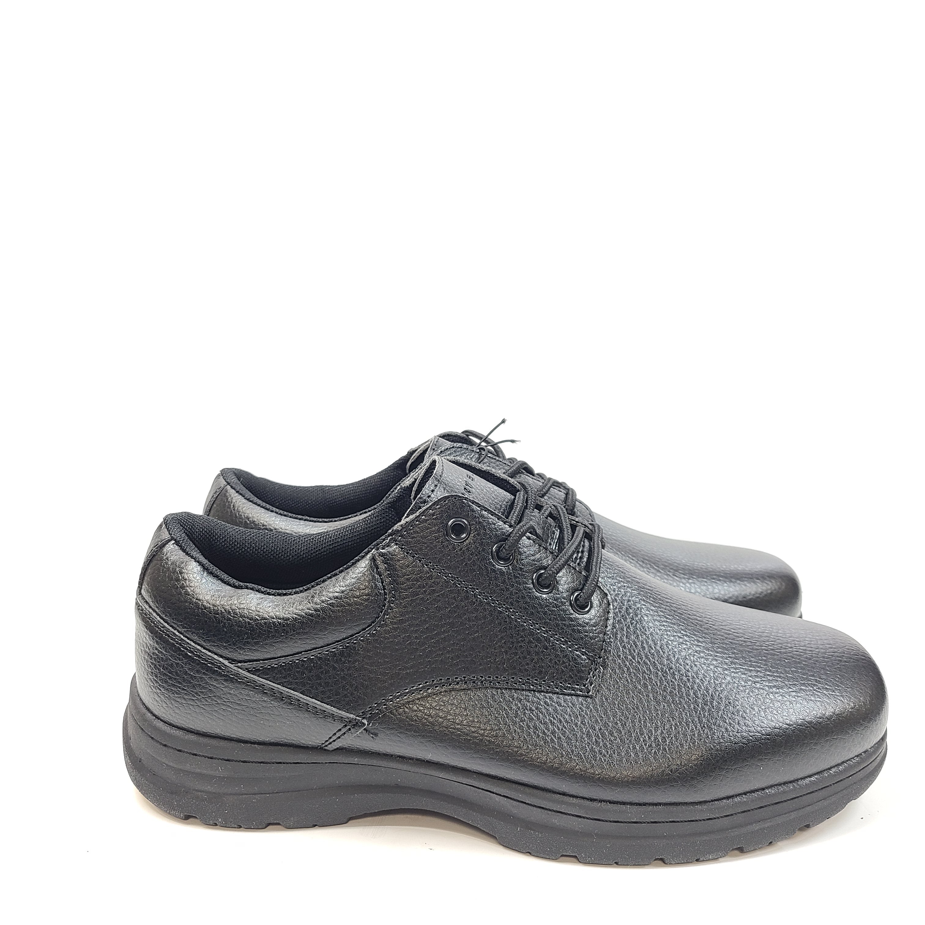 Black Perry Ellis Portfolio SG2 WIDE men's wide-fit shoes with cushioned insole and slip-resistant outsole.