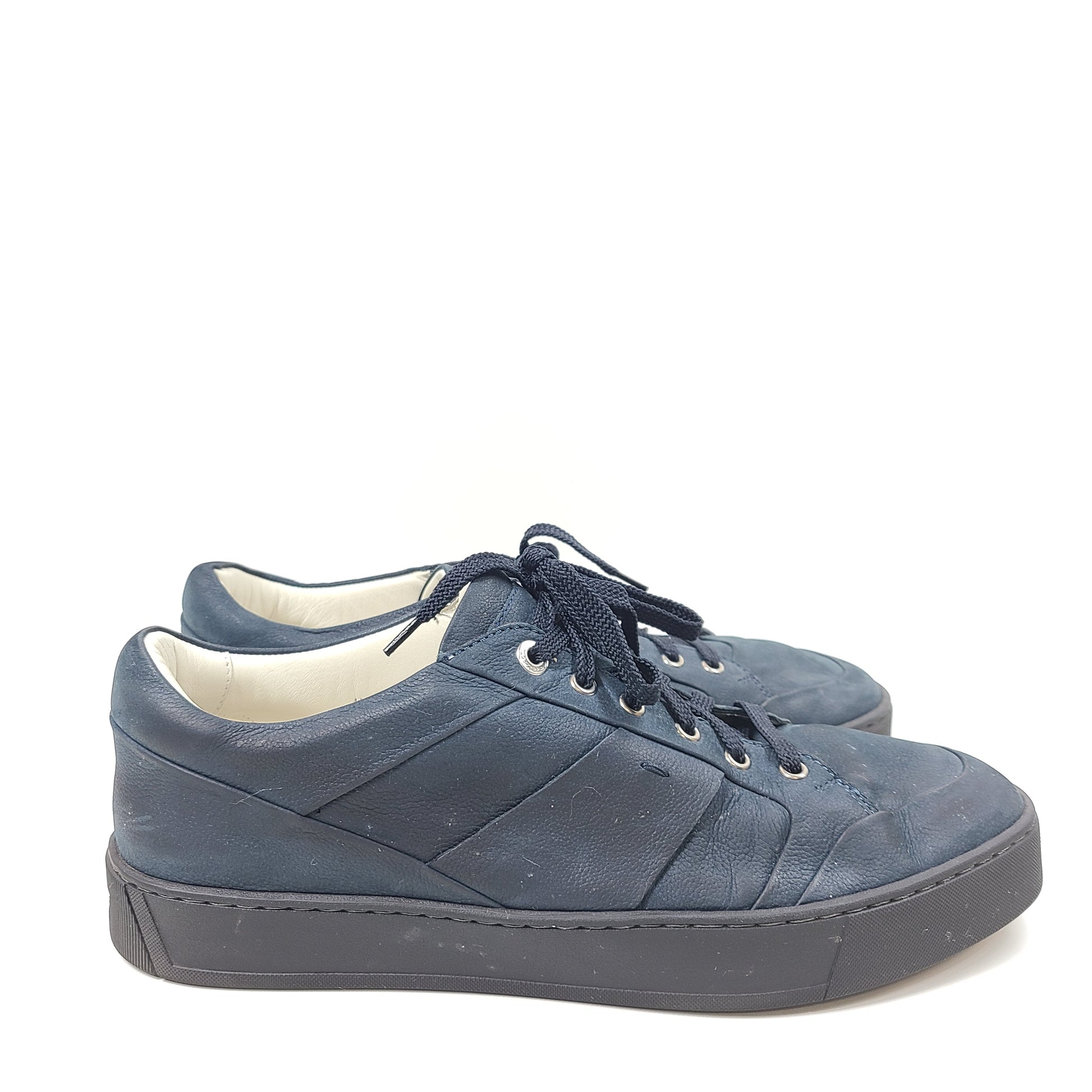 Santoni blue sneakers in UK10/US11 sizing, model 21182, with Italian origin.