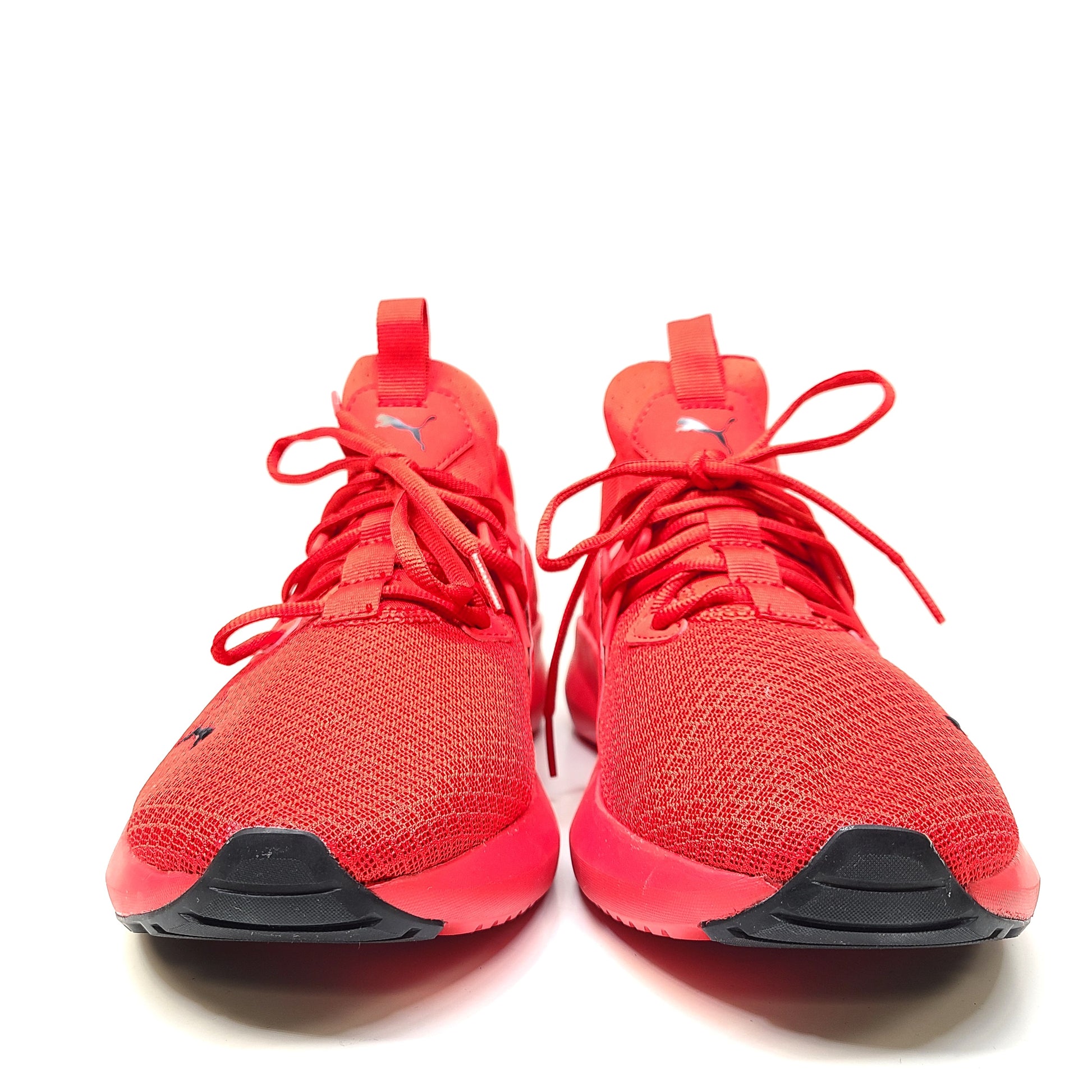 Puma Softride Enzo NXT in red with SoftFoam+ cushioning for everyday comfort.