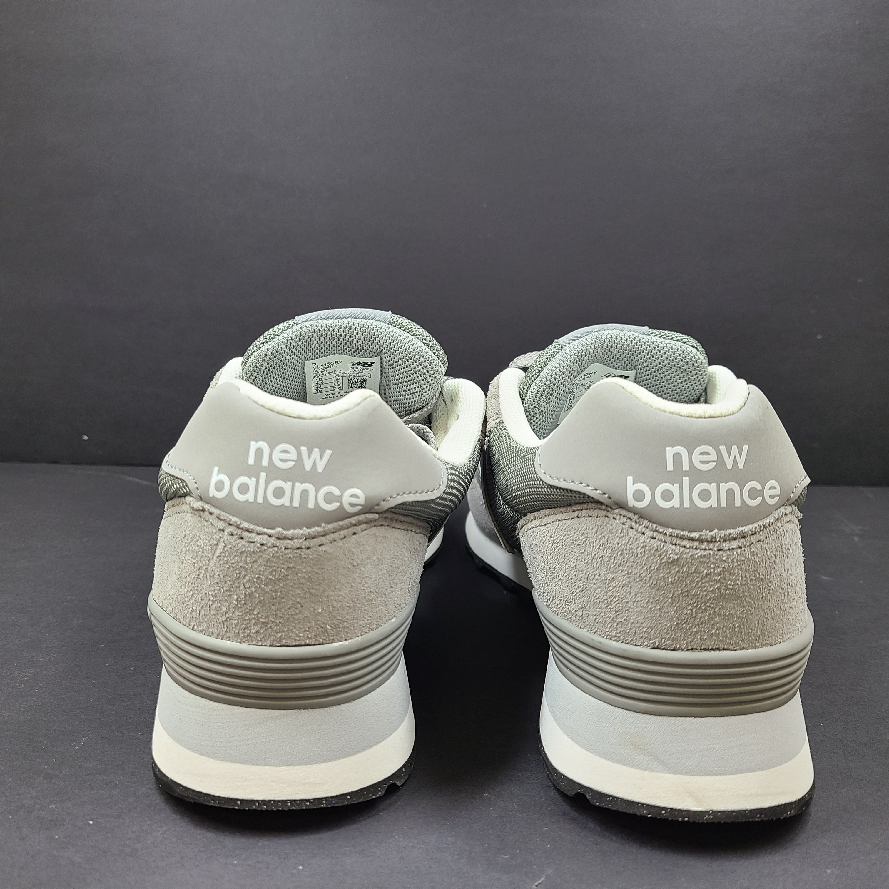 Gray New Balance ML515GRY men's sneaker in size 10 US with low-profile design and cushioned sole.