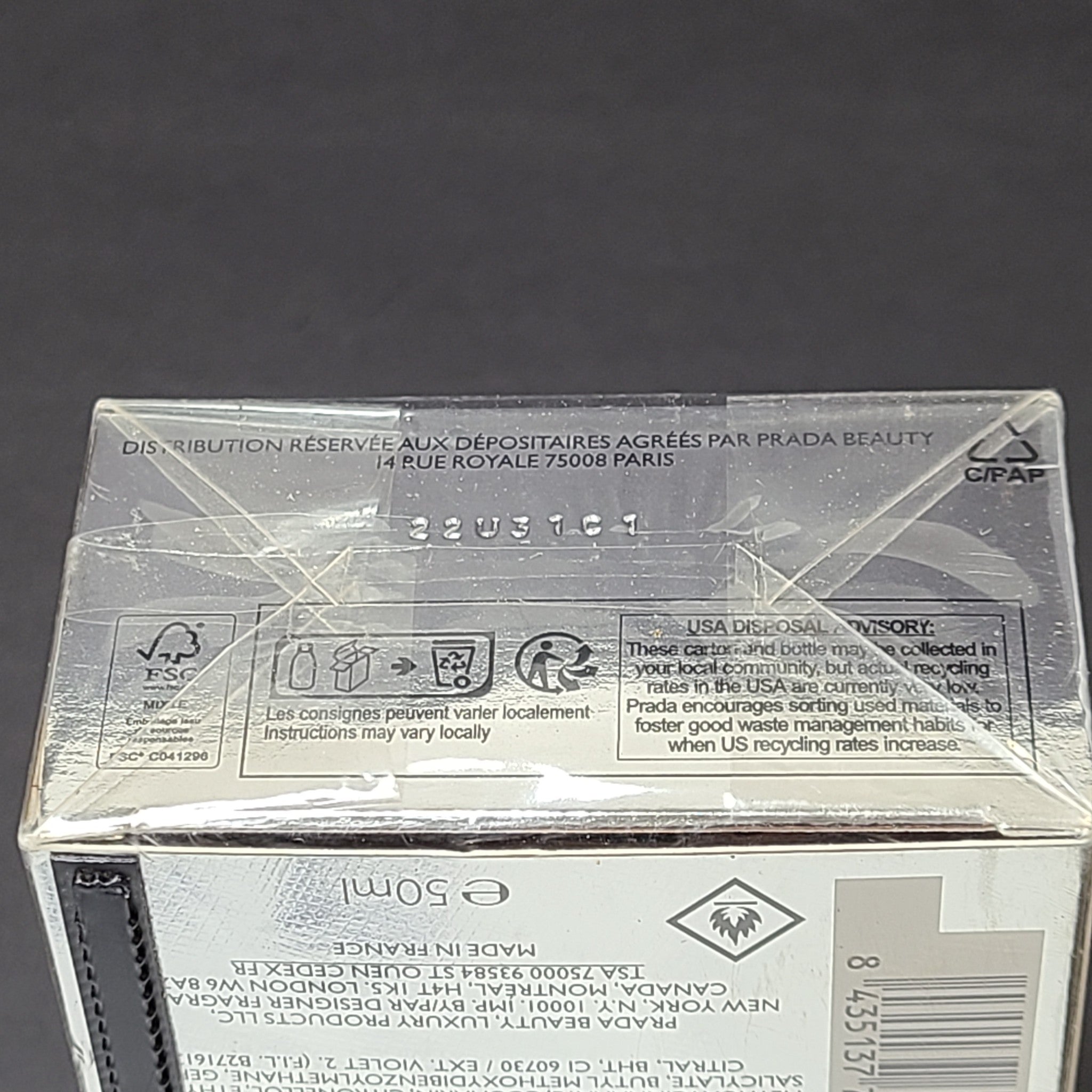 Prada Luna Rossa Carbon Men's Eau de Toilette 1.7 oz / 50 ml New Sealed