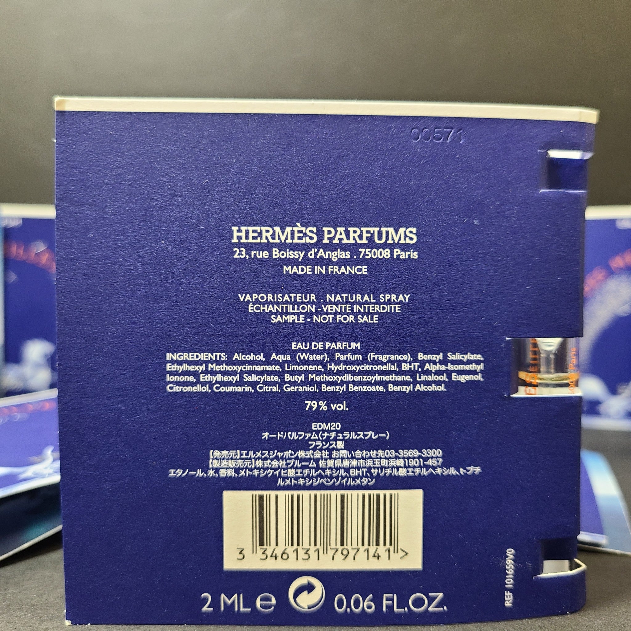 14 x 2ml / .06oz SAMPLE SPRAY Hermes Paris L’ombre Des Merveilles Eau De Parfum