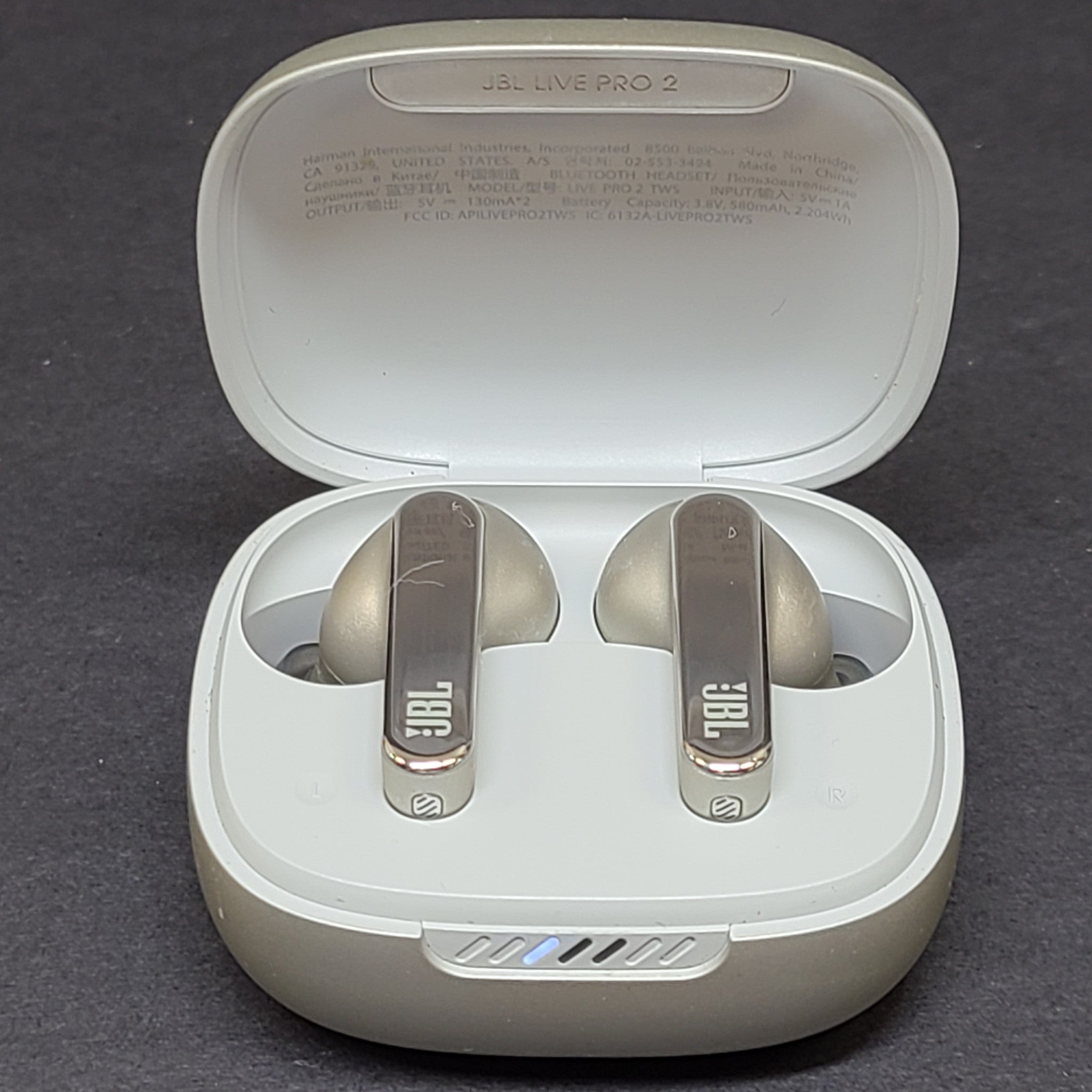 JBL Live Pro 2 TWS True Wireless Noise Cancelling Earbuds Earphones - Silver