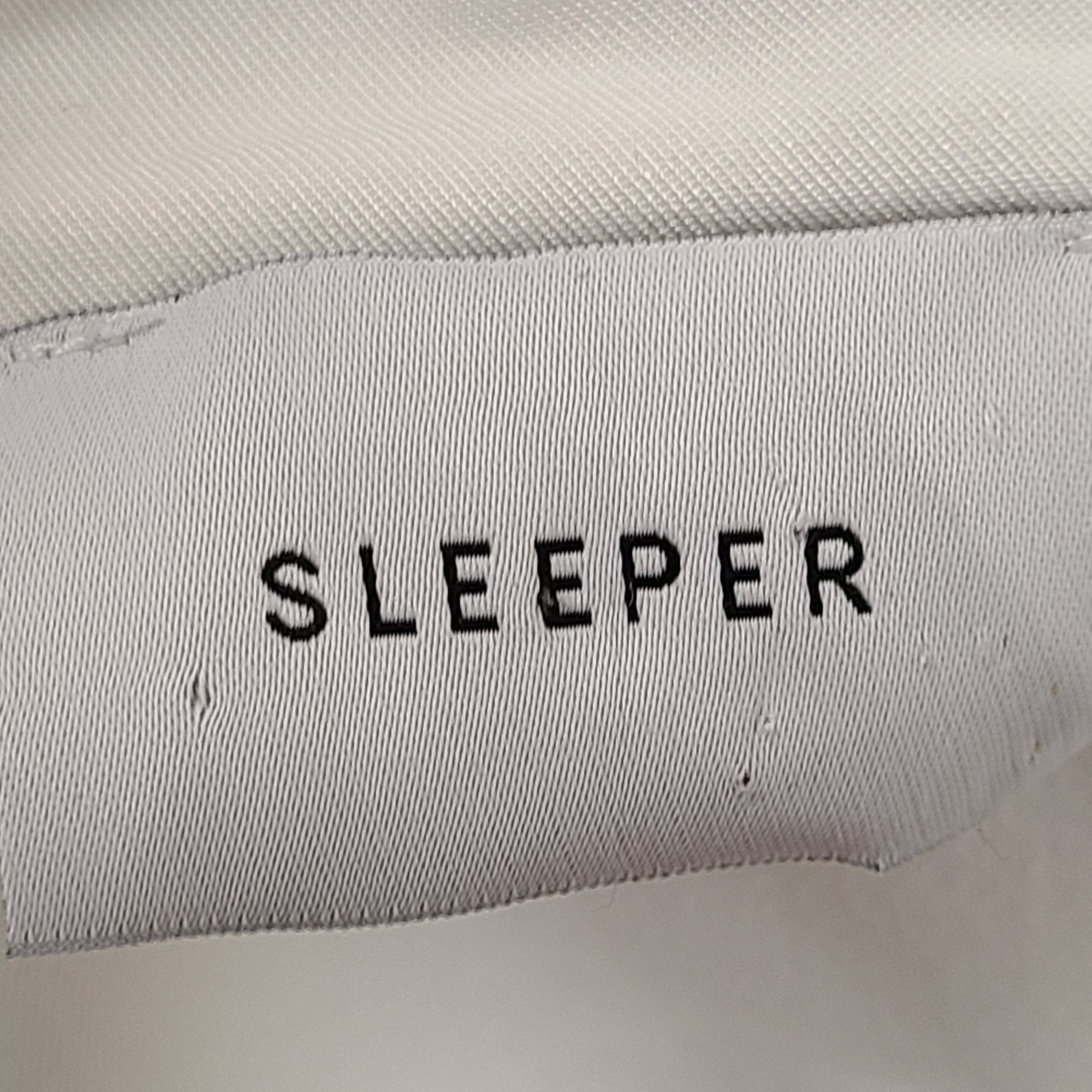 Sleeper Women's 2Pc Feather-Trim Two-Piece Pyjamas Long Sleeve White Sz M