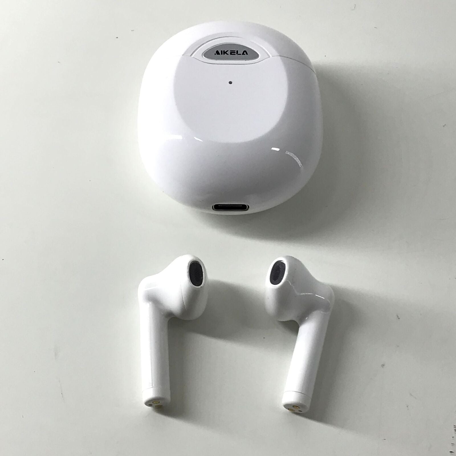 AIKELA TWS S12 True Wireless Earbuds with LED Charging Case - White
