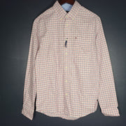 NWT Tommy Hilfiger Men's Checkered Dress Shirt Long Sleeve Buttoned Sz S