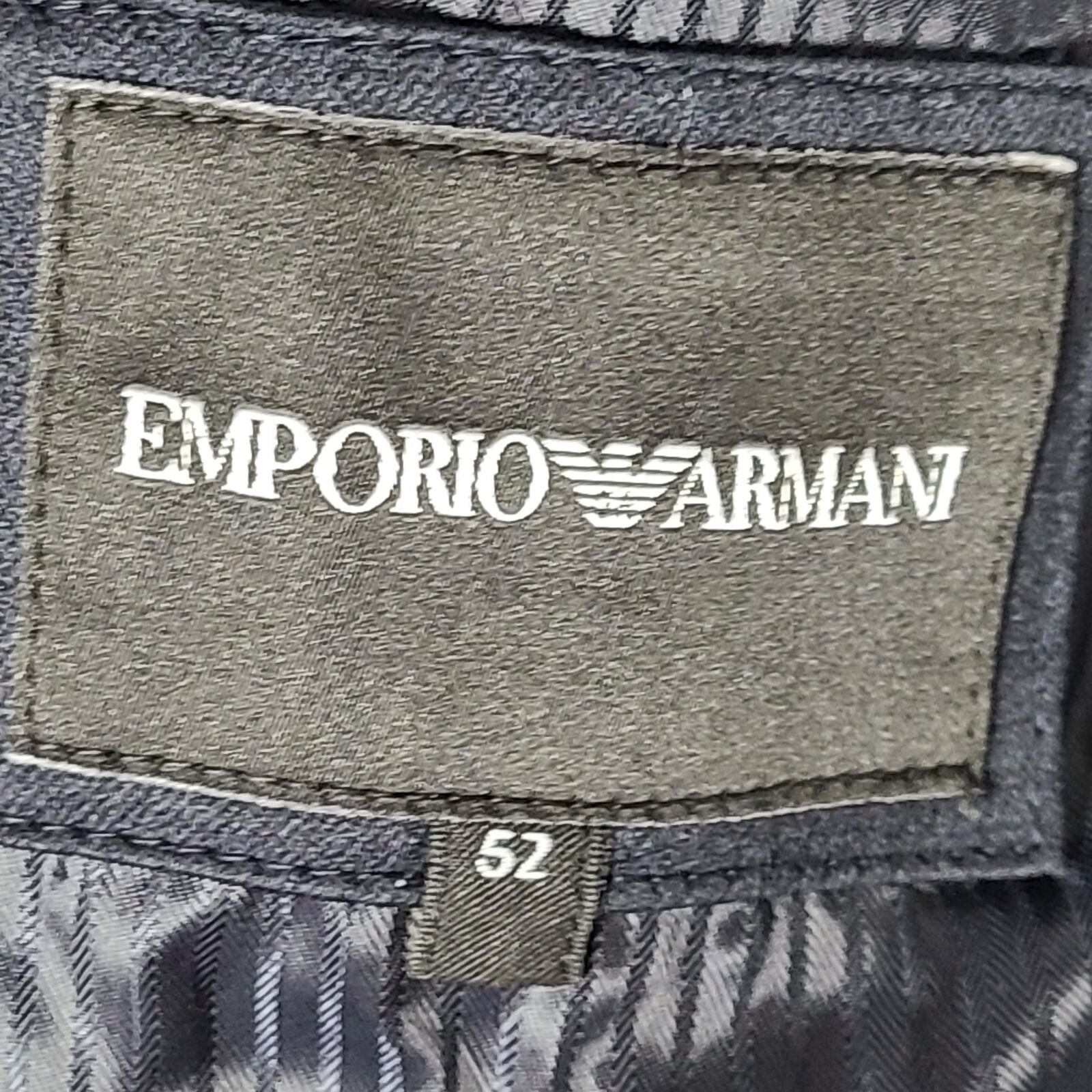 Emporio Armani Men's Camouflage Single-Breasted Jacket Blue Sz 52