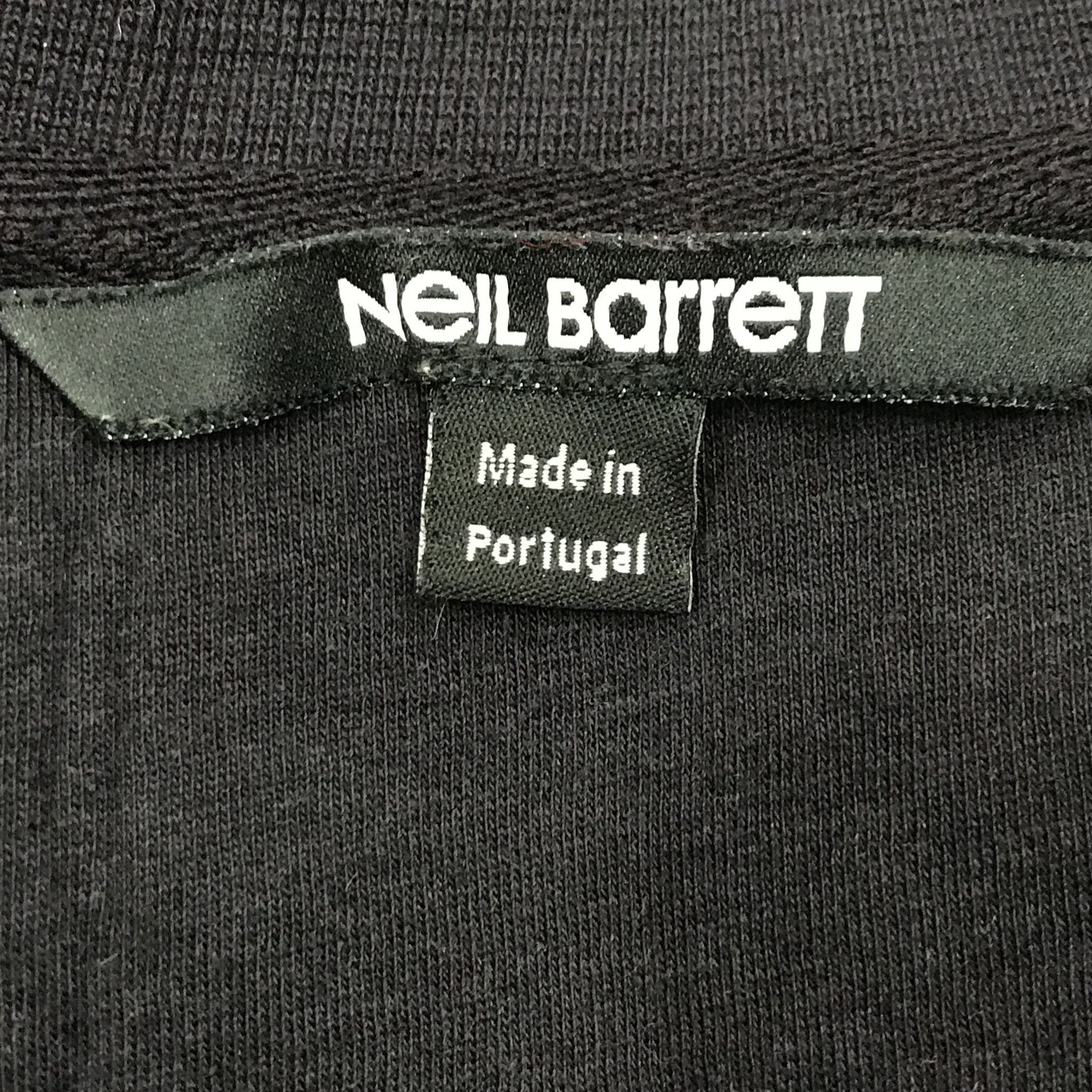 Neil Barrett Pop Art Star Sweat Dress Navy Black White Sz XS