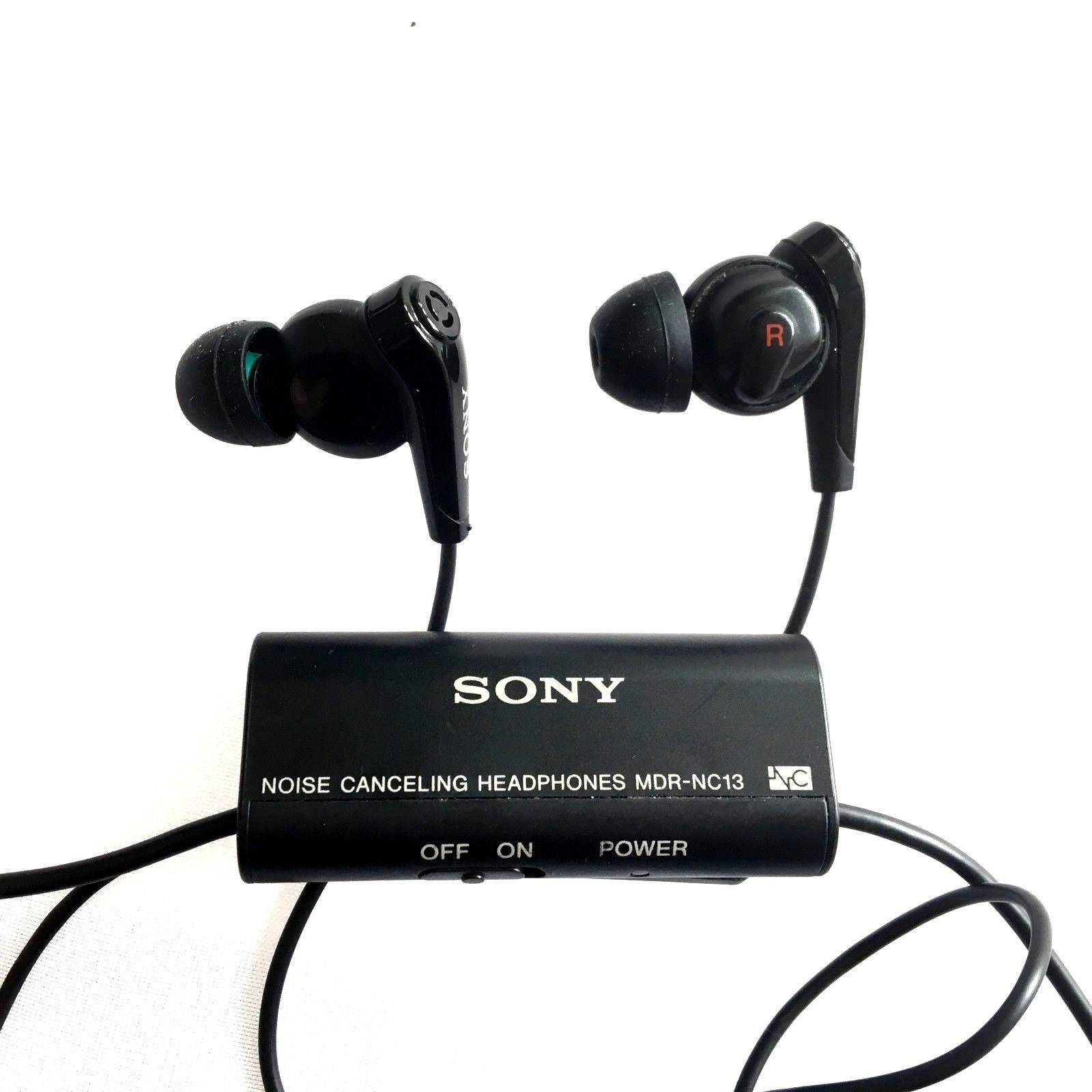 Sony MDR-NC13 In-Ear Only Noise Cancelling Headphones Earphones - Black