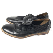 Aldo Men's Sodano Weave Derby Dress Shoes Black Leather Sz 10