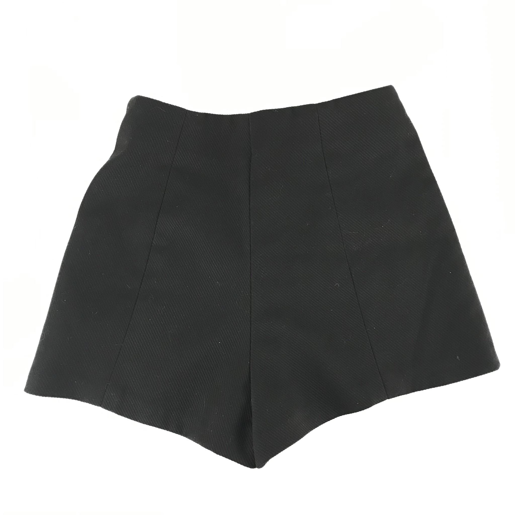 Muses Detailed Mini High-Waisted Shorts Black Sz 1S- 24 Waist