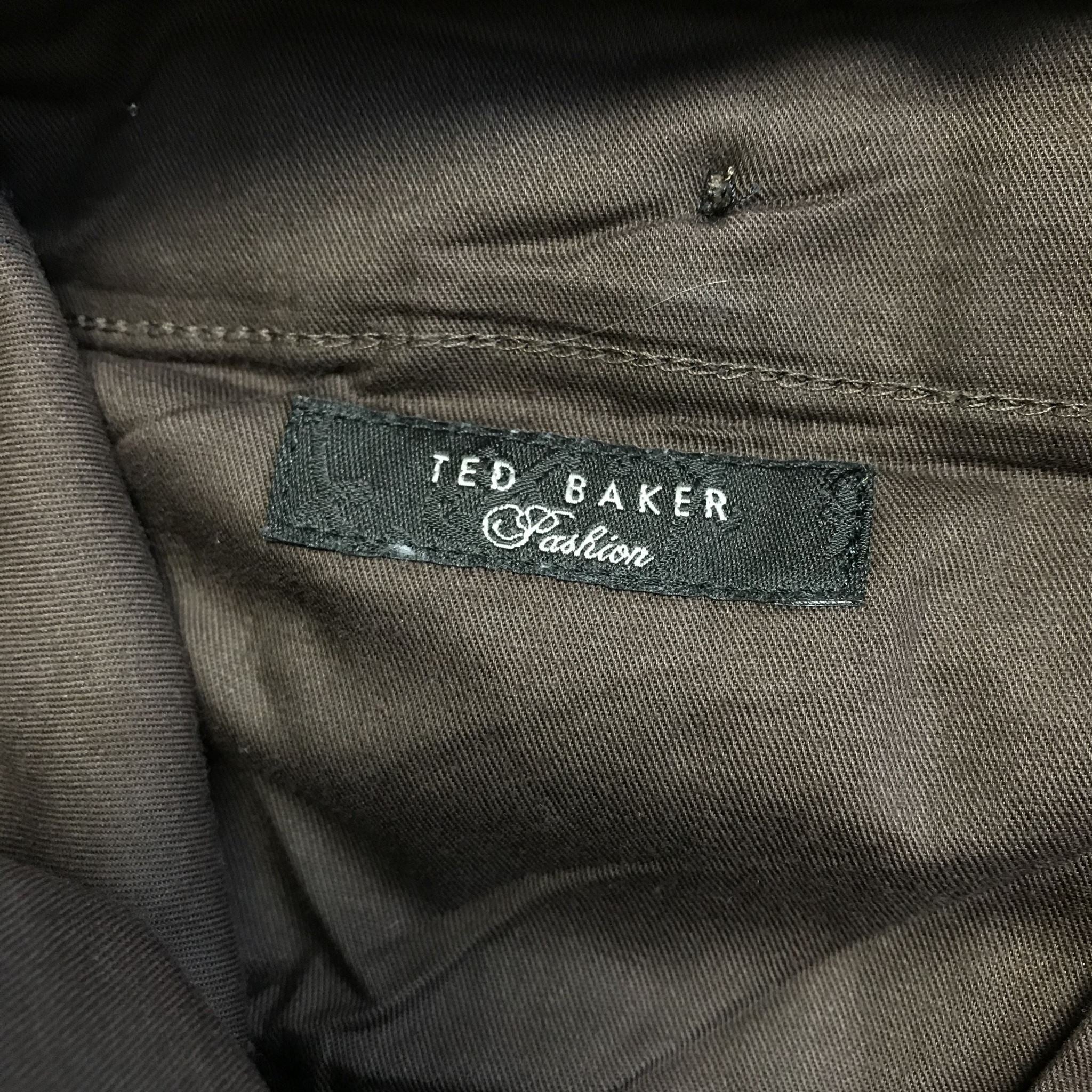 Ted Baker London Wool Mohair Dress Pants Trousers Navy 36L