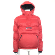 Tommy Hilfiger Men's Padded Popover Puffer Half Zip Jacket Red Sz S