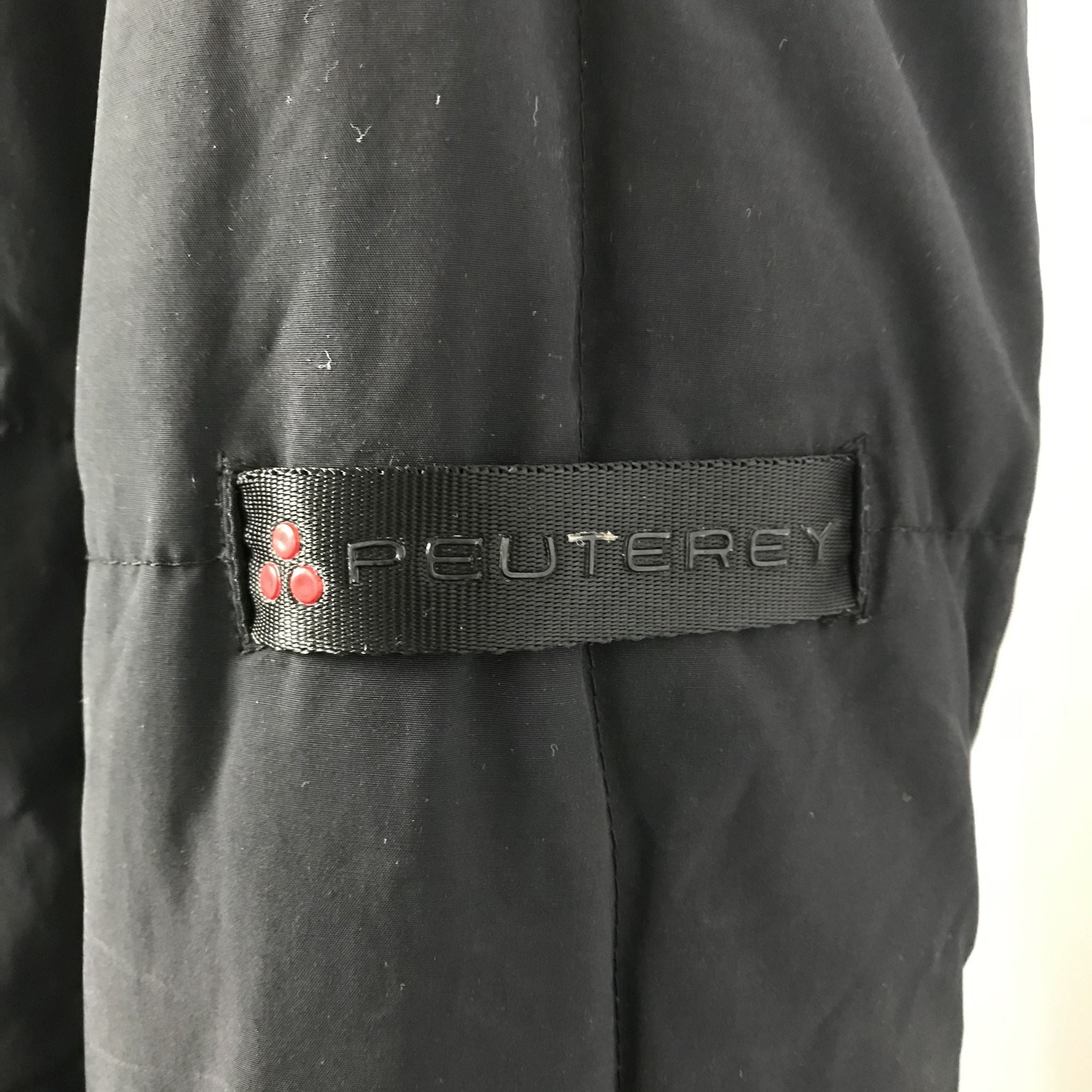 Auth Peuterey Women's Hurricane Down Parka Jacket Coat Navy Blue Sz M