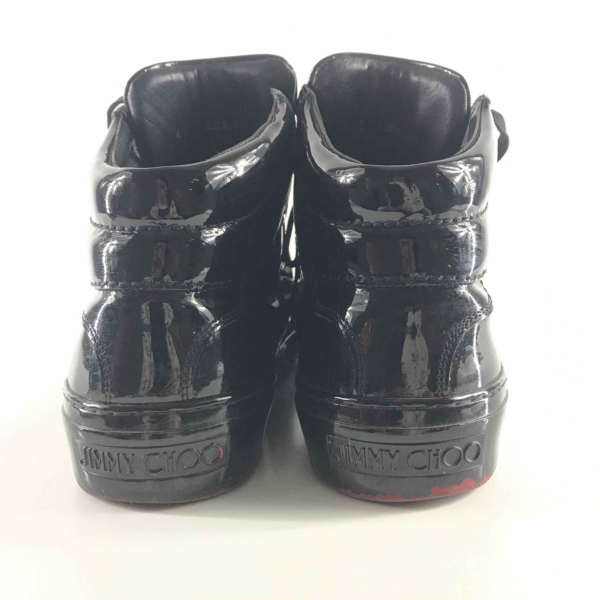Jimmy Choo Men's Belgravia Dégradé Patent High-Top Sneakers Sz 10