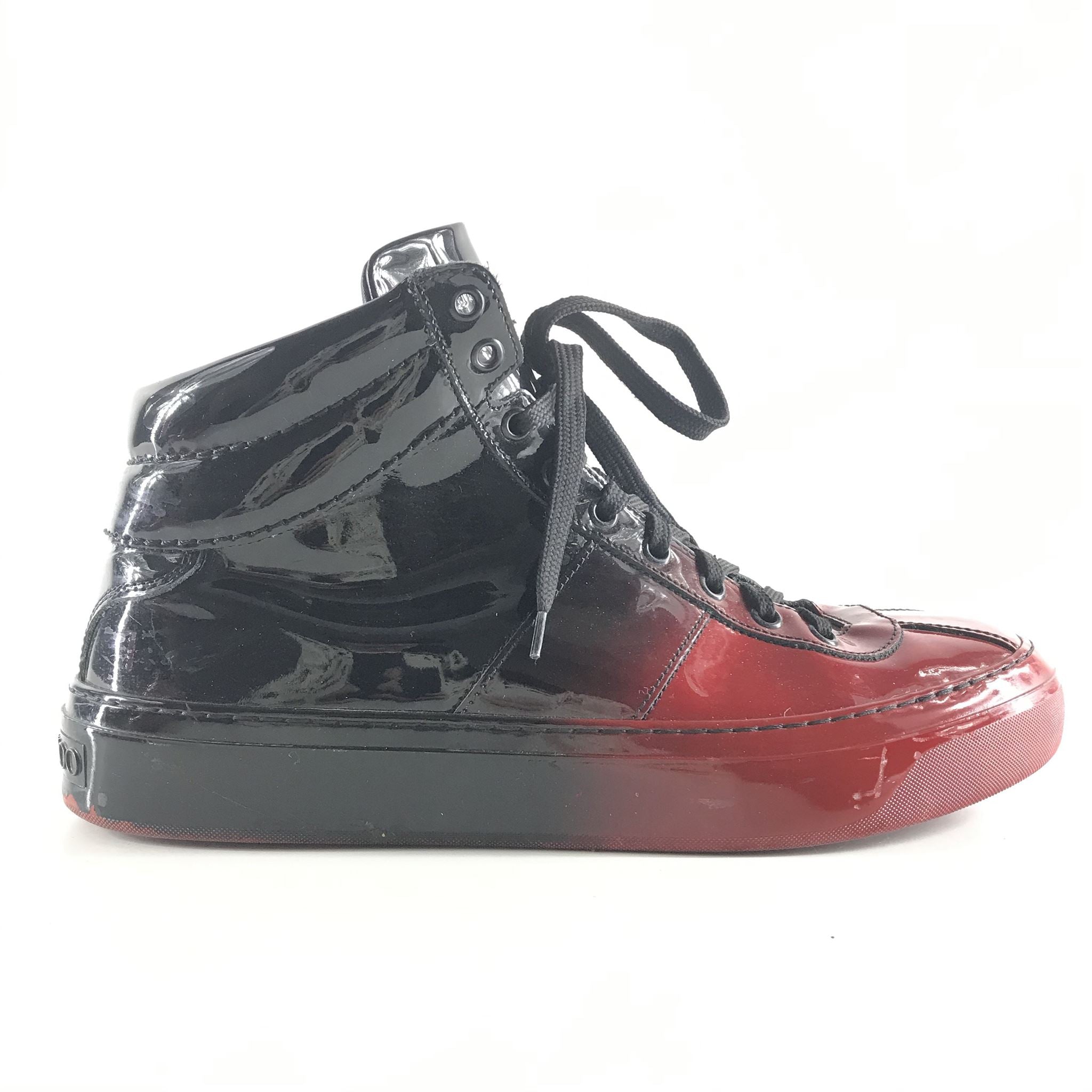 Jimmy Choo Men's Belgravia Dégradé Patent High-Top Sneakers Sz 10