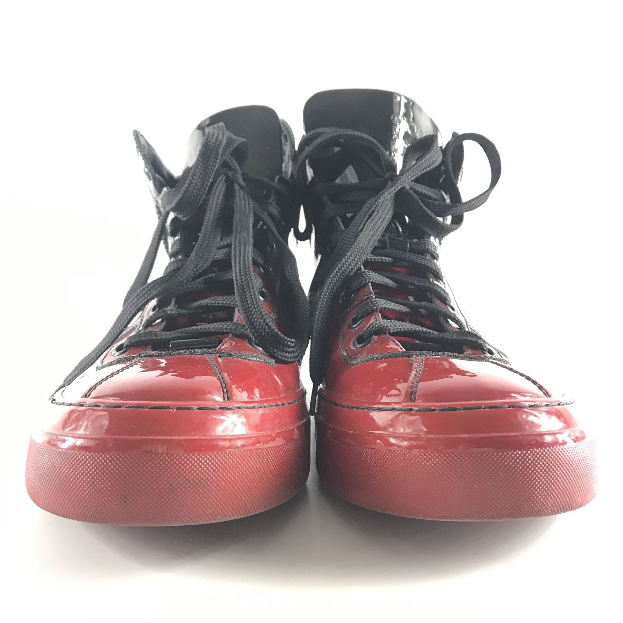 Jimmy Choo Men's Belgravia Dégradé Patent High-Top Sneakers Sz 10