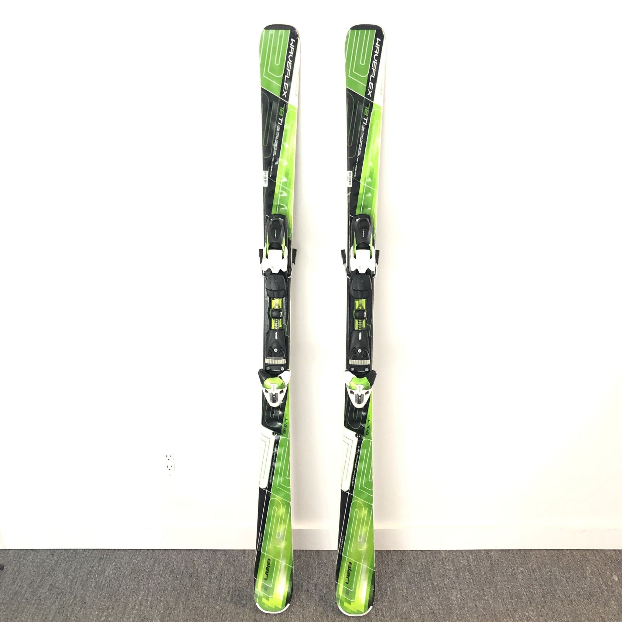 Elan Waveflex 78 TI Skis With ELX 12.0 Bindings Green 168cm 2012