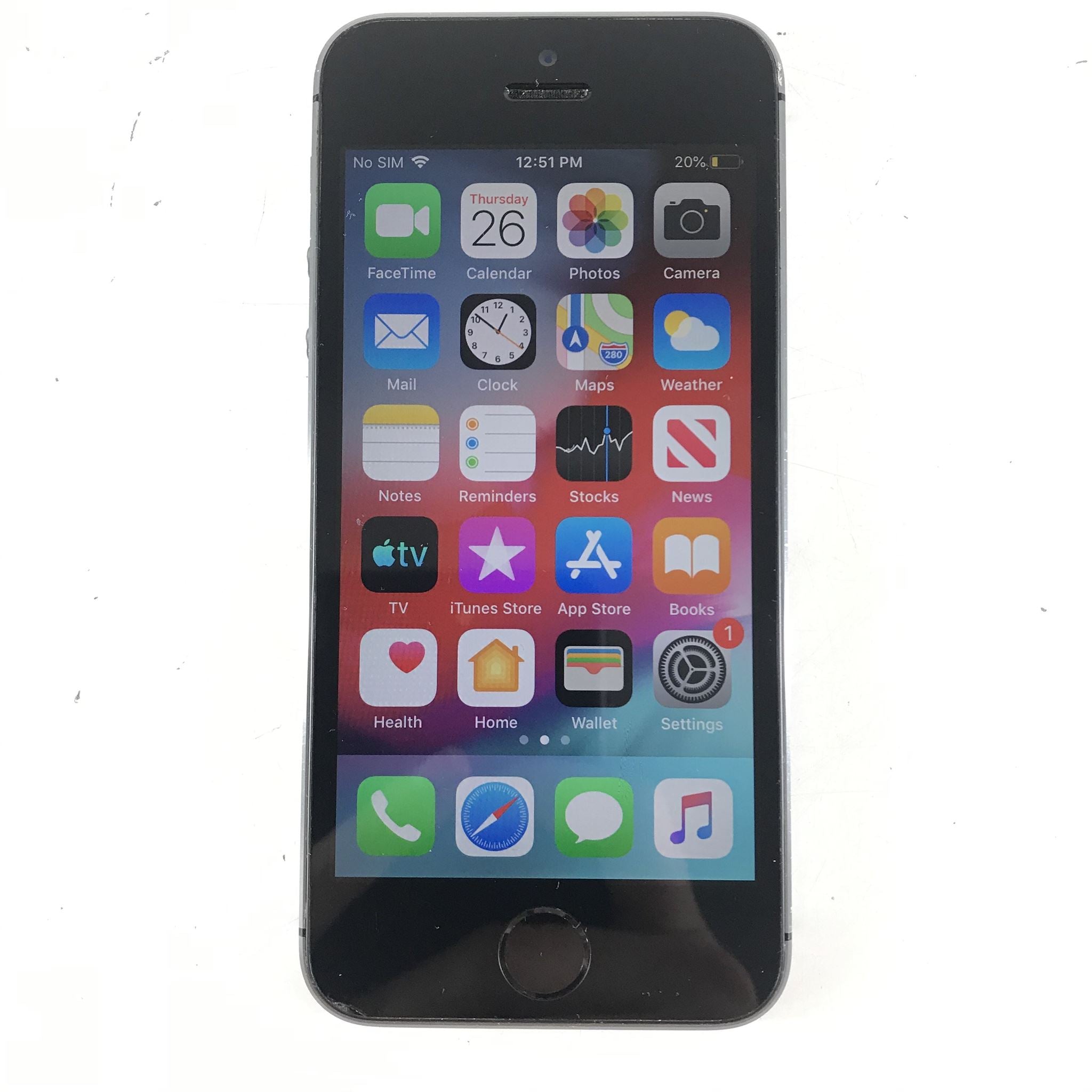 Apple iPhone 5s - 16GB - Space Gray (Locked to Bell Mobility Canada) A1533